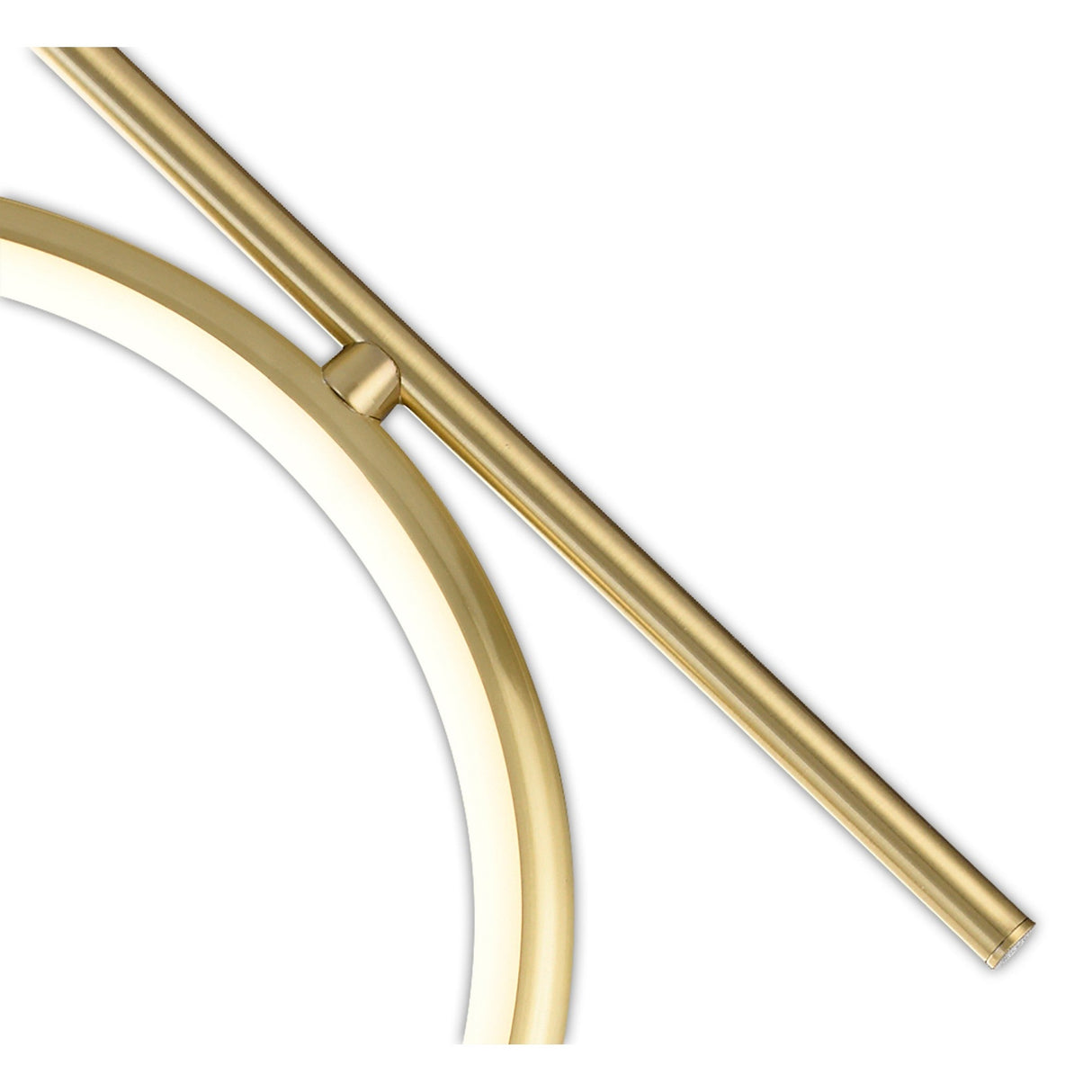Olimpia LED Semi-Flush Ceiling Light 20W 3000K - Satin Gold