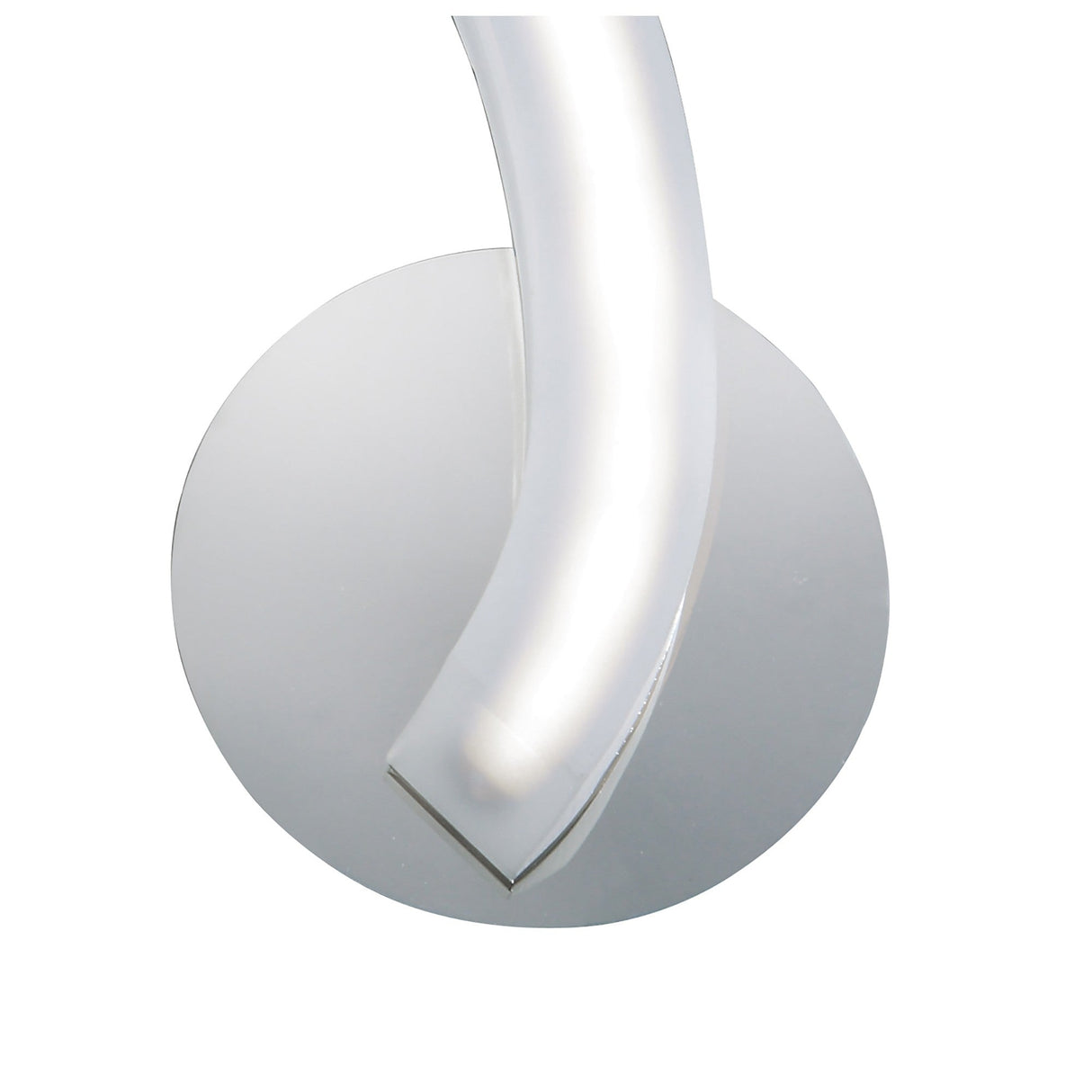 On Right LED Wall Light With Switch - Chrome