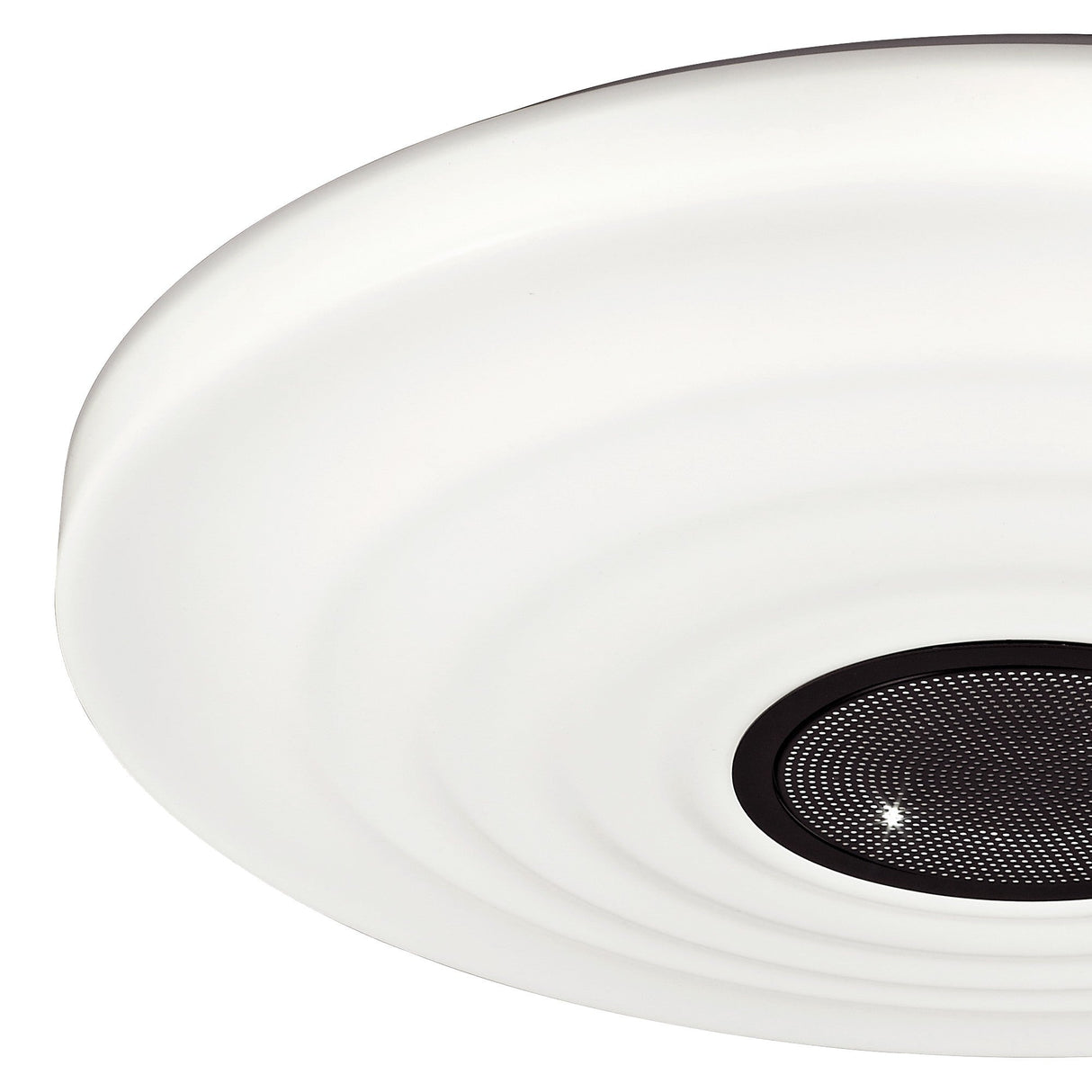 Ondas CCT LED Flush Ceiling Light With Bluetooth Speaker & Remote - White