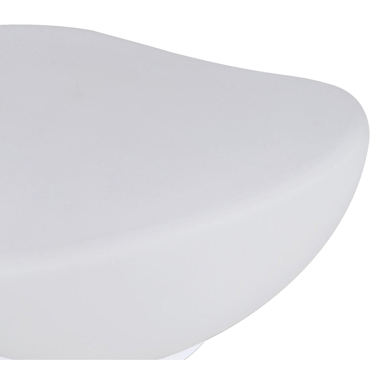 Opal 1 Light Frosted Glass Table Lamp - White