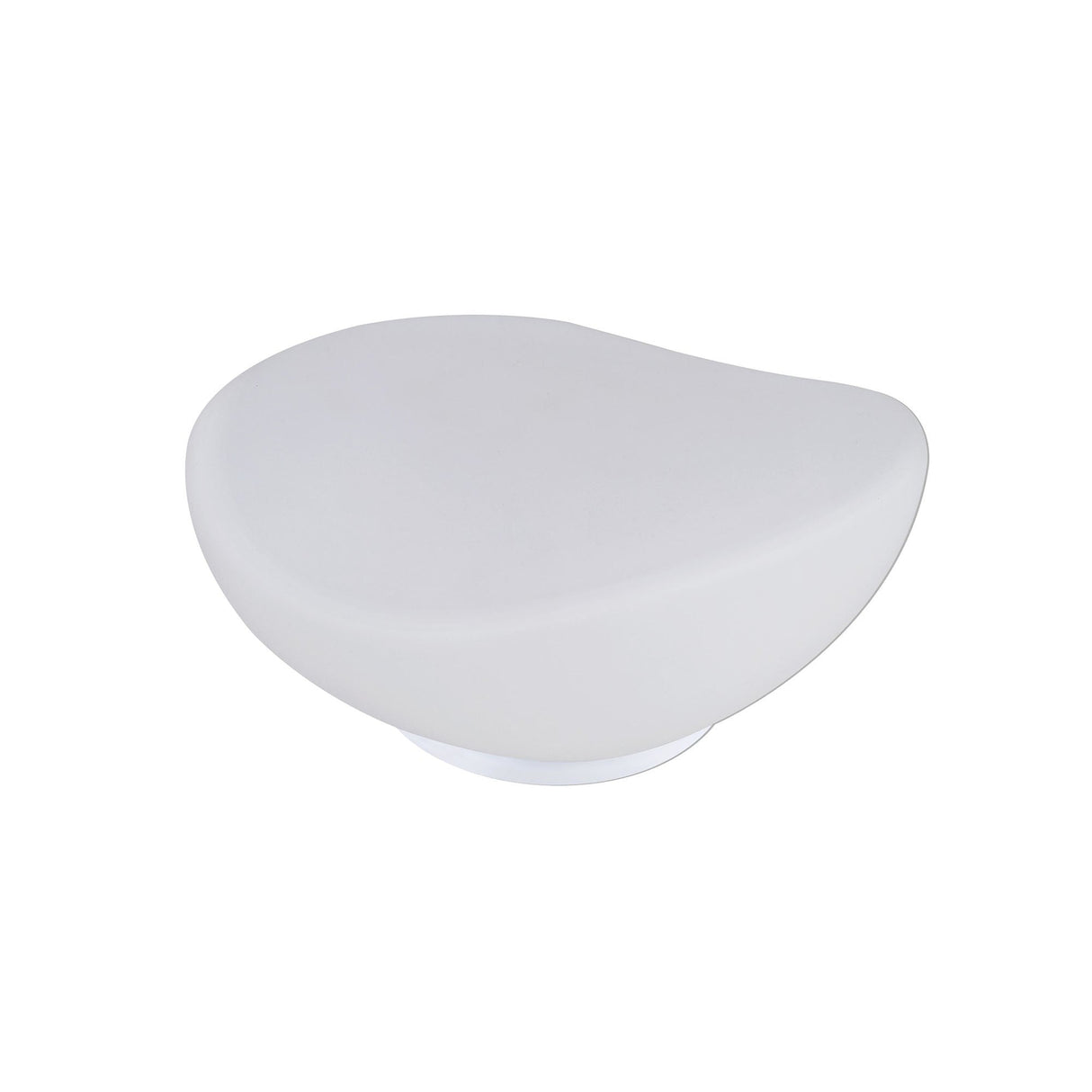 Opal 1 Light Frosted Glass Table Lamp - White