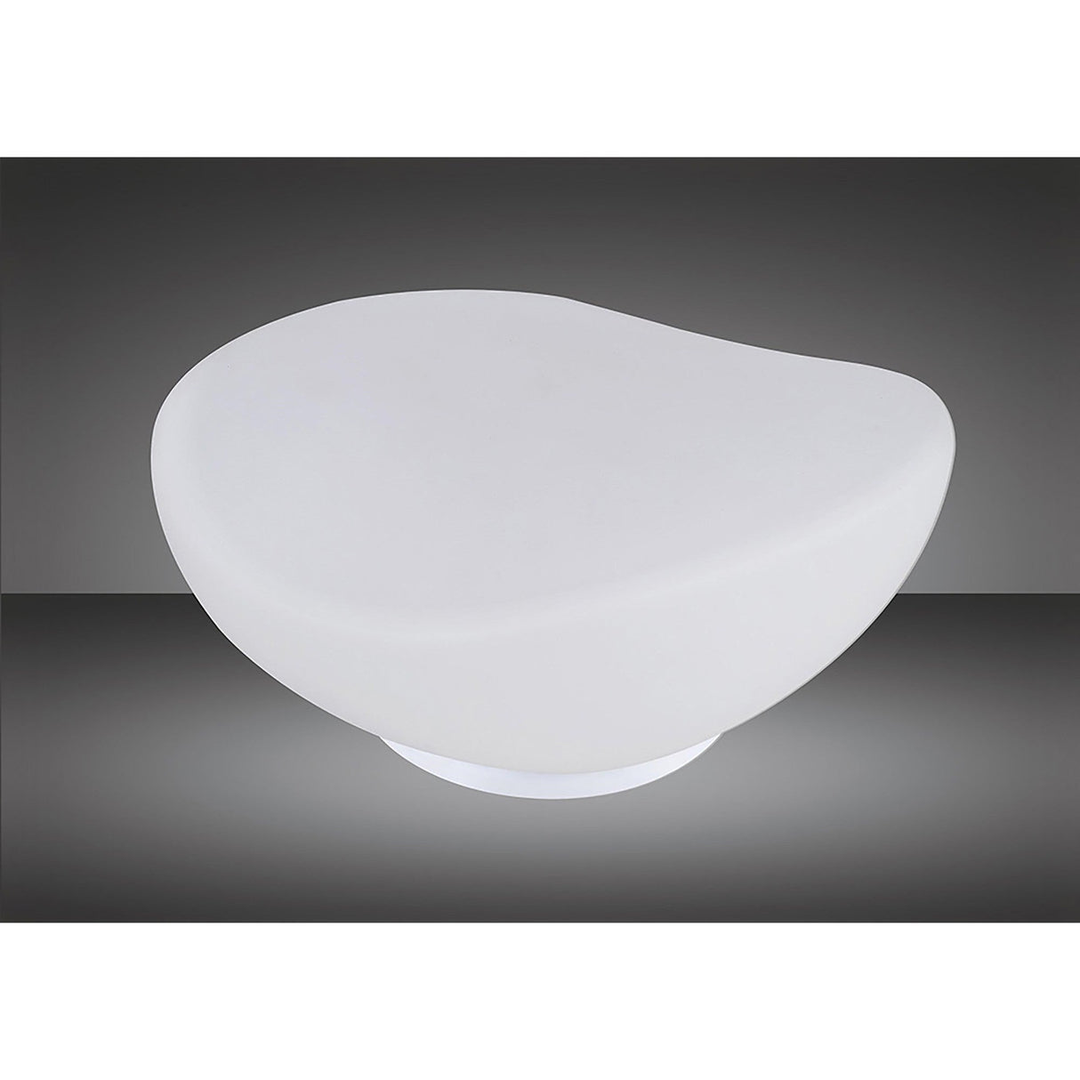Opal 1 Light Frosted Glass Table Lamp - White