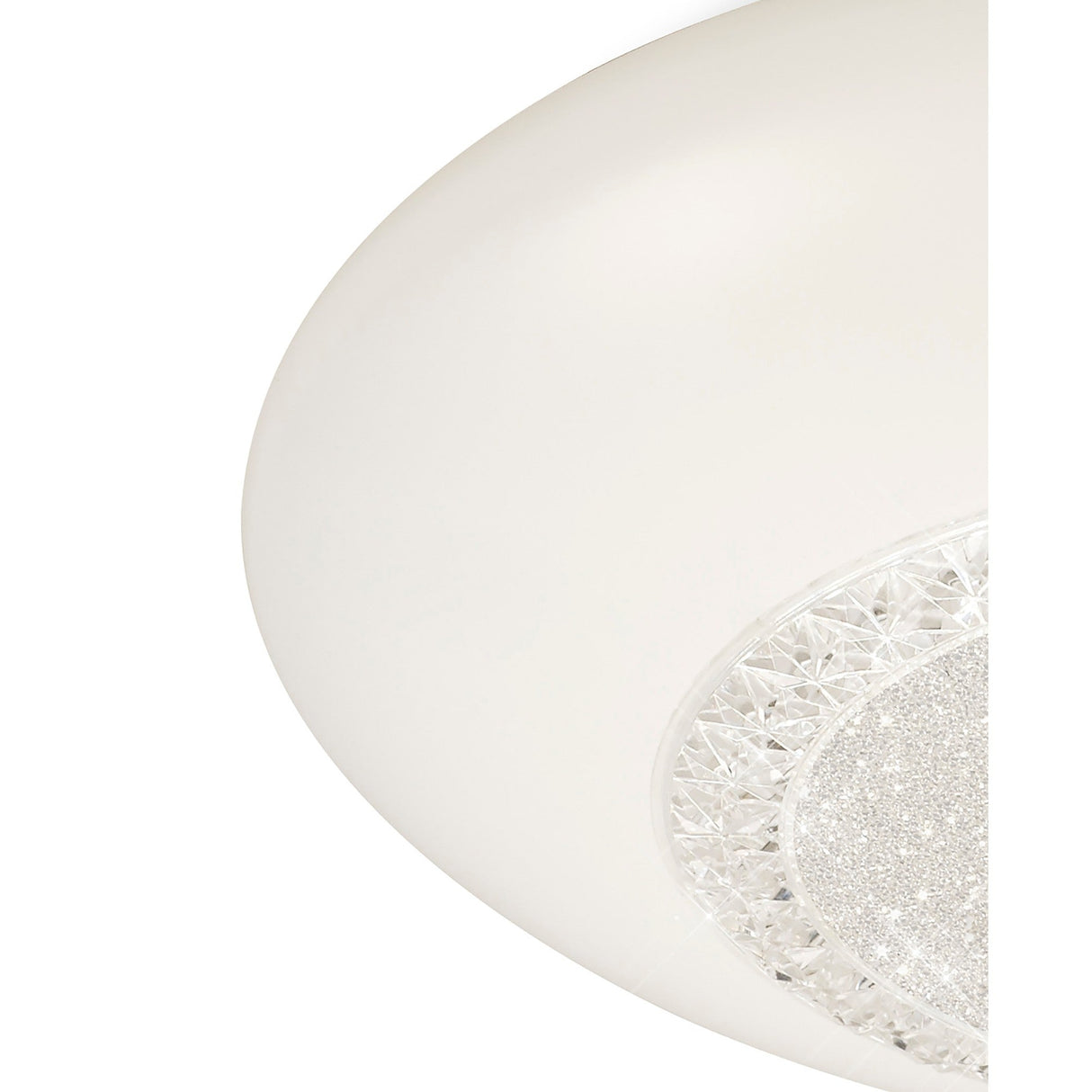 Opera Large CCT Dimmable LED Flush Ceiling Light With Remote Control - White