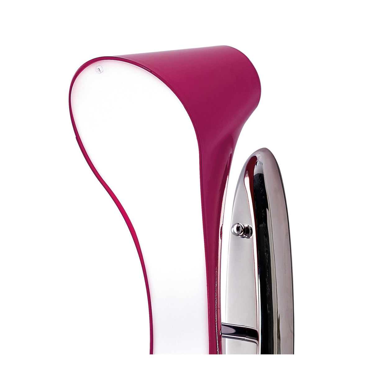 Ora 2 Light Wall Light - Gloss Purple & Chrome