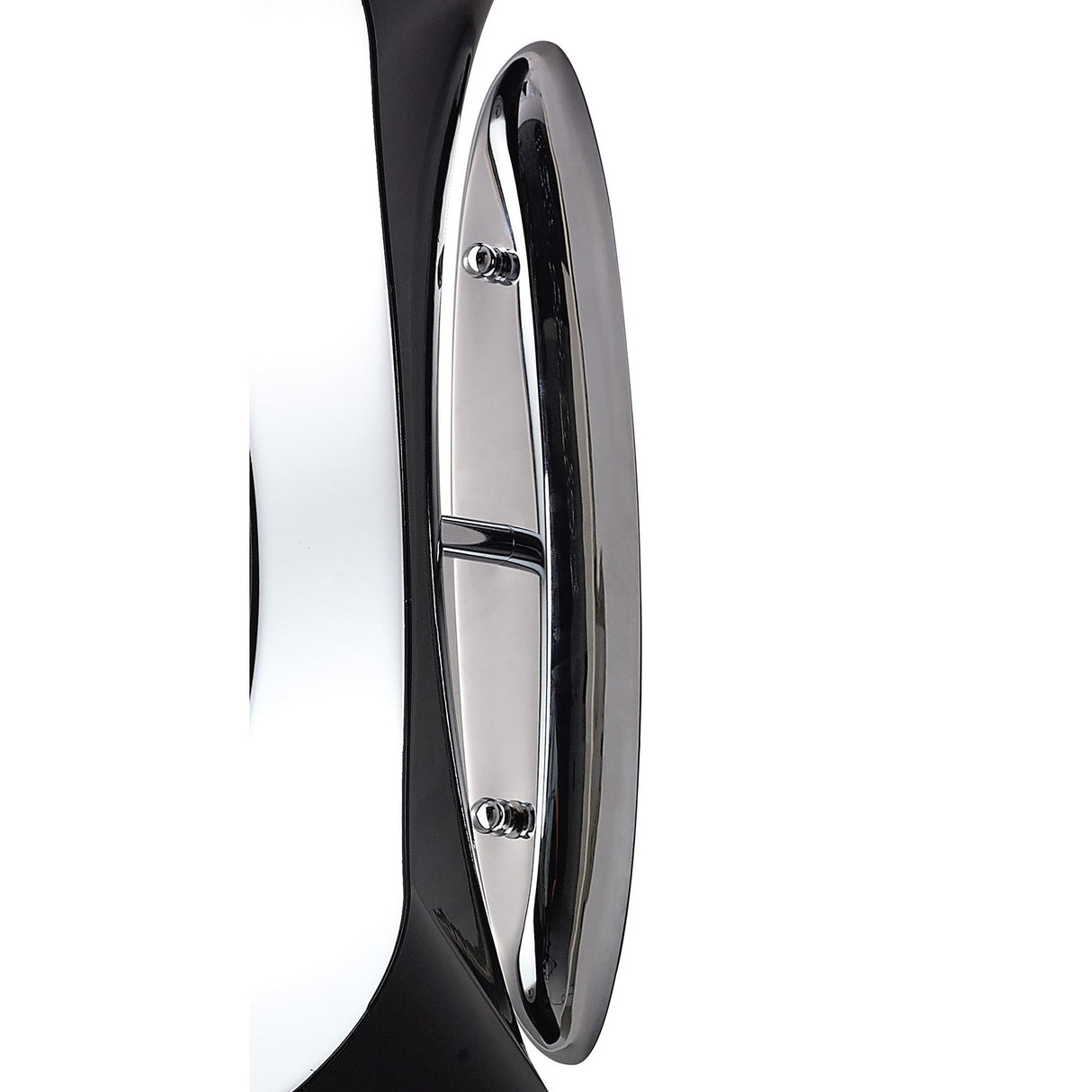 Ora 2 Light Wall Light - Gloss Black & Chrome