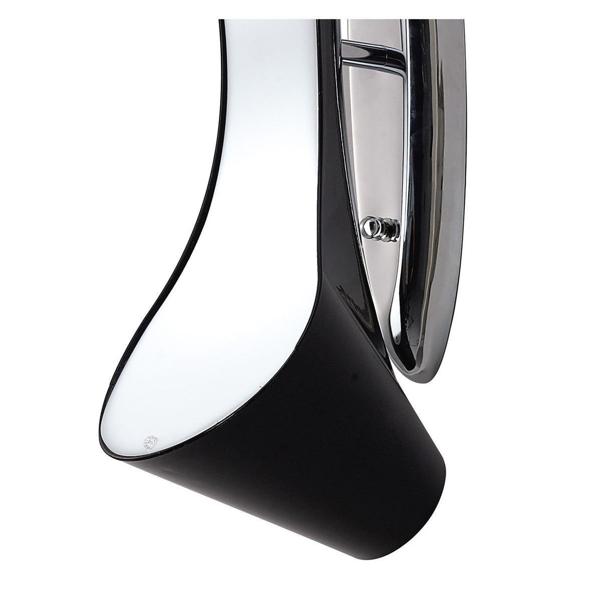 Ora 2 Light Wall Light - Gloss Black & Chrome