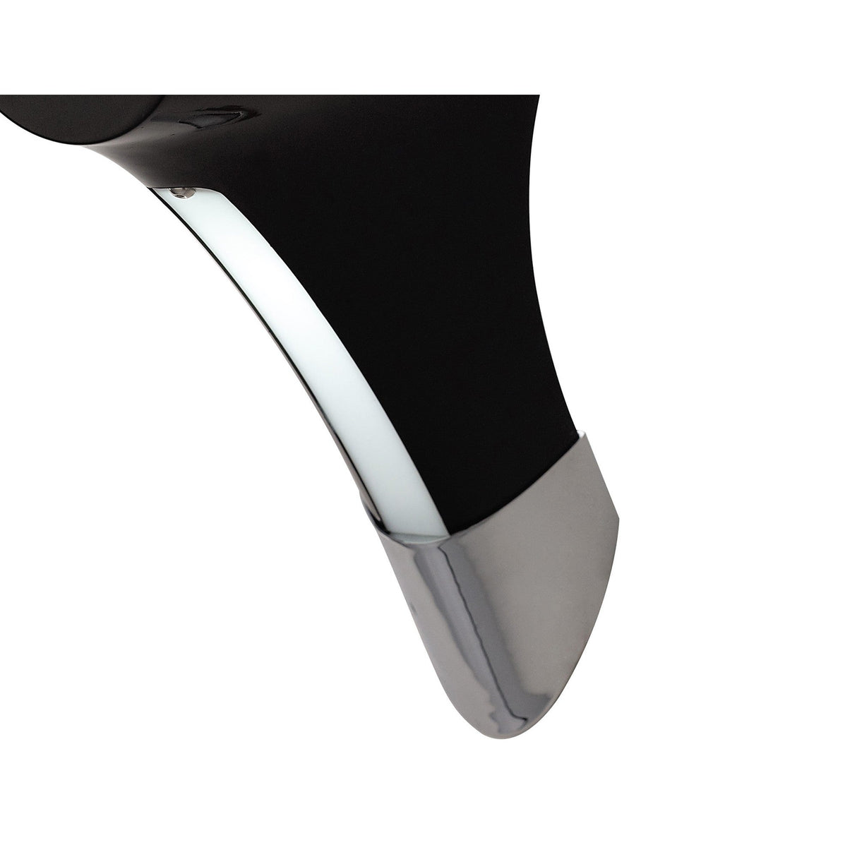 Ora 1 Light Wall Light - Gloss Black & Chrome