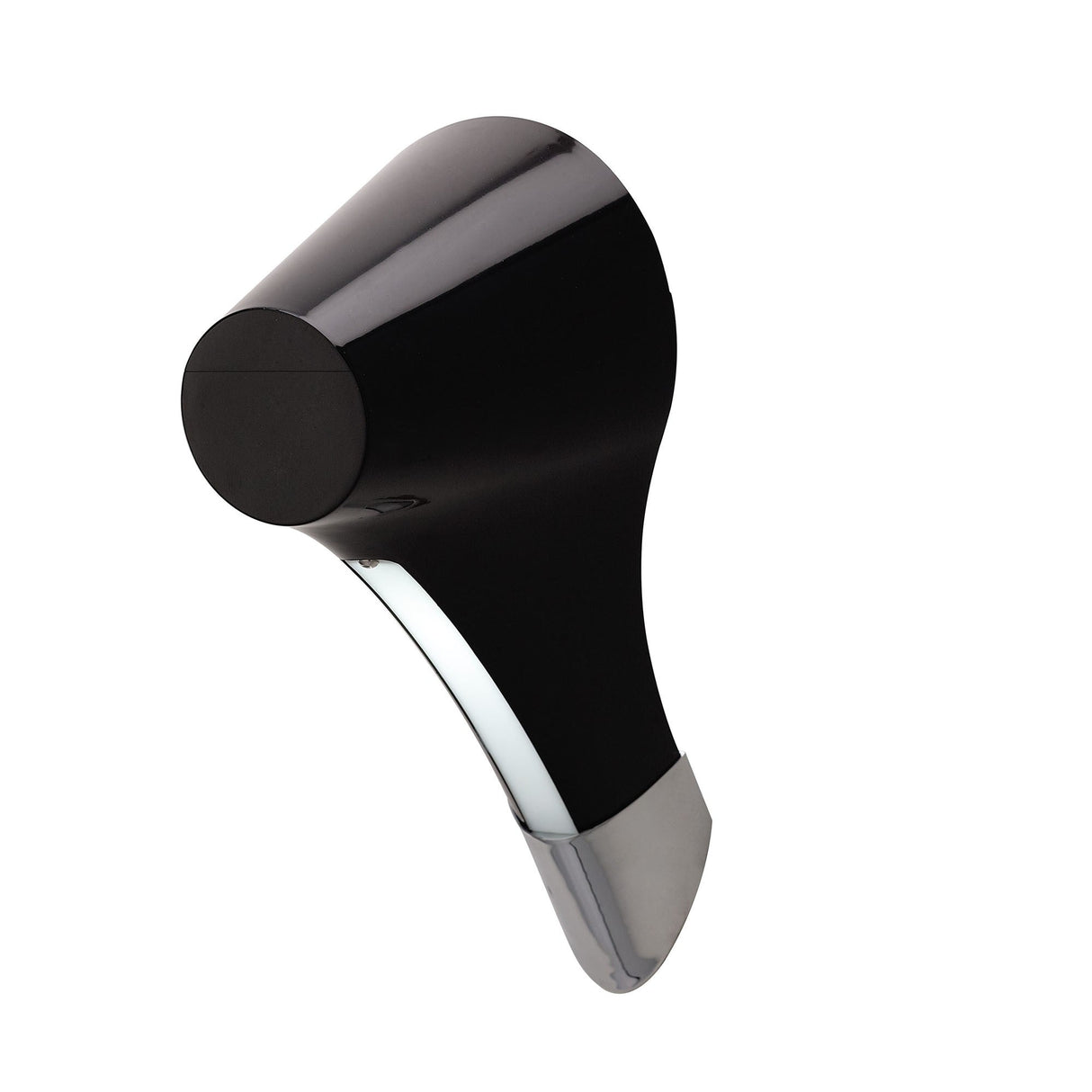 Ora 1 Light Wall Light - Gloss Black & Chrome