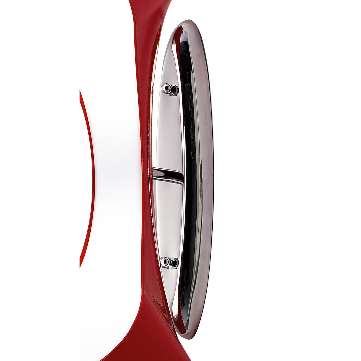 Ora 2 Light Wall Light - Gloss Red & Chrome