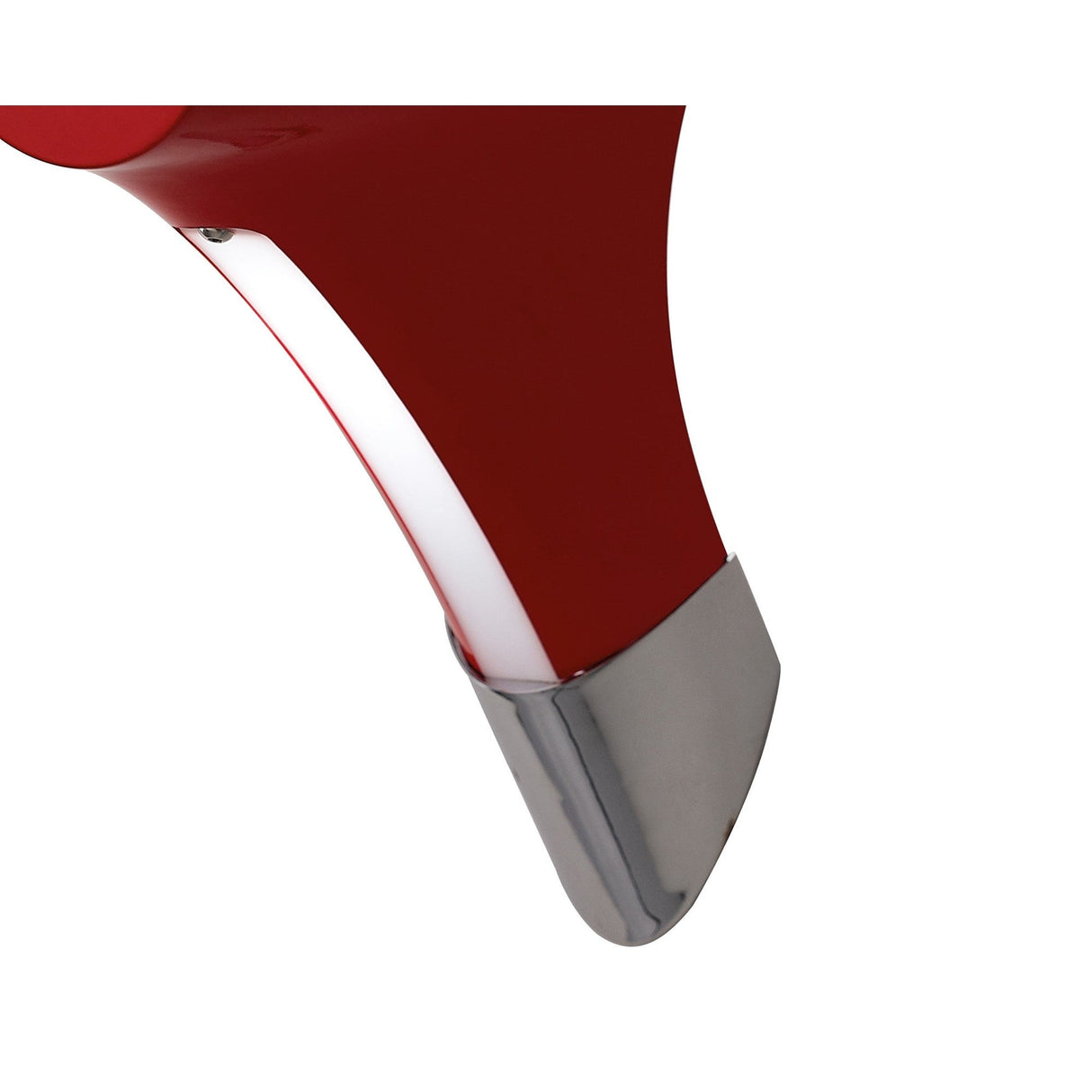 Ora 1 Light Wall Light - Gloss Red & Chrome