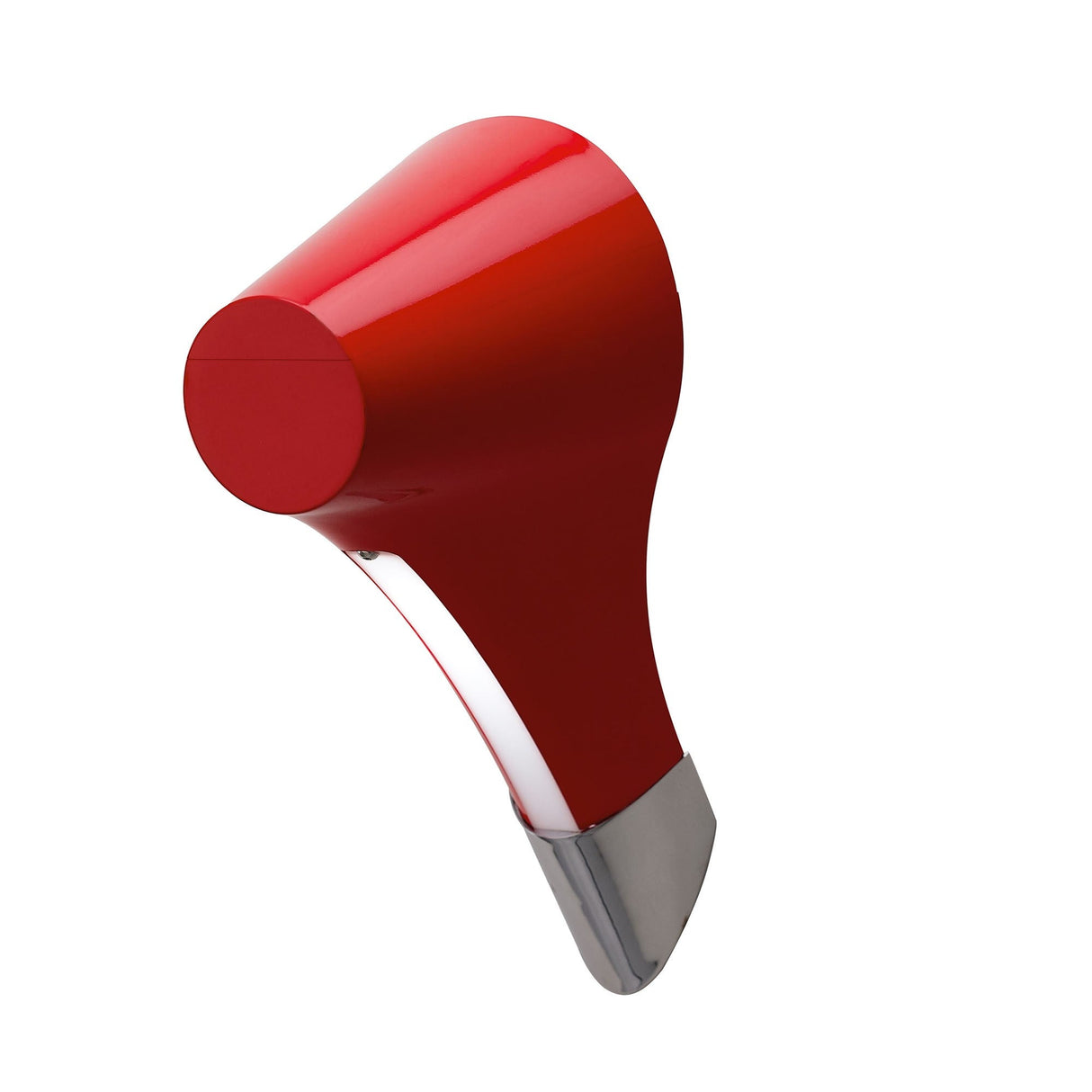 Ora 1 Light Wall Light - Gloss Red & Chrome