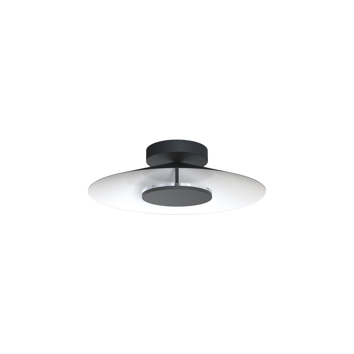 Orion LED Semi-Flush Ceiling Light 8W 3000K – White/Black
