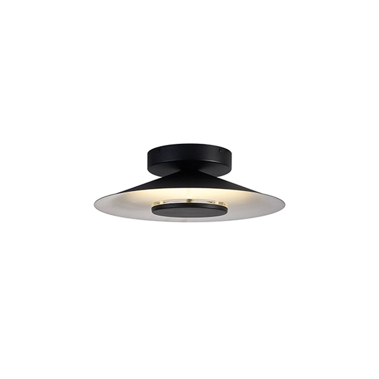Orion LED Semi-Flush Ceiling Light 8W 3000K – White/Black