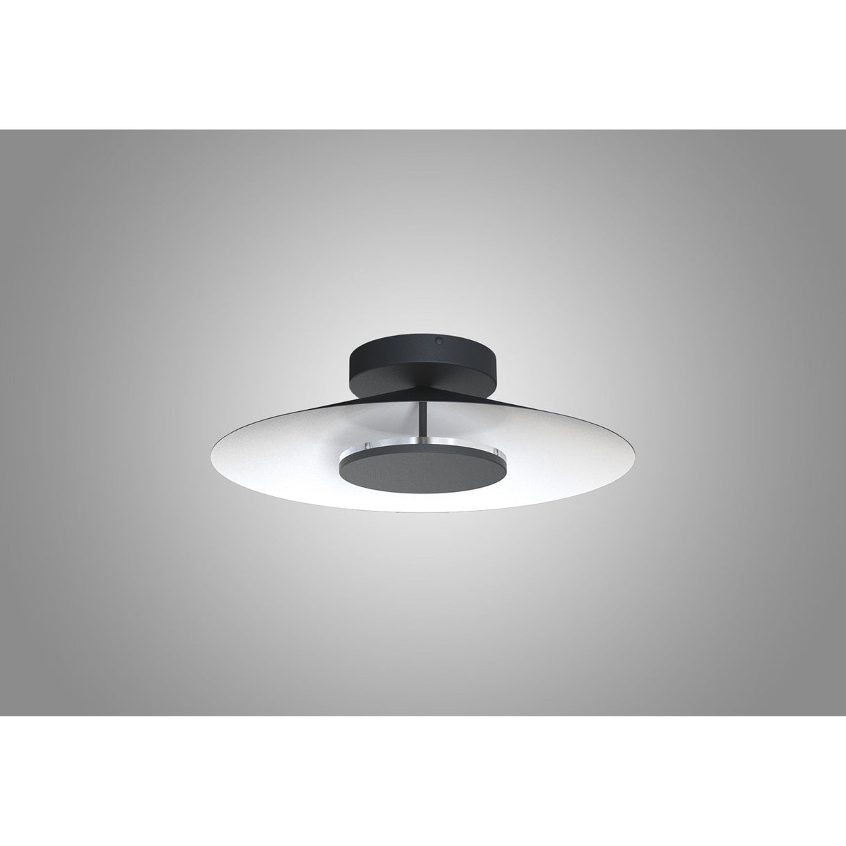 Orion LED Semi-Flush Ceiling Light 8W 3000K – White/Black