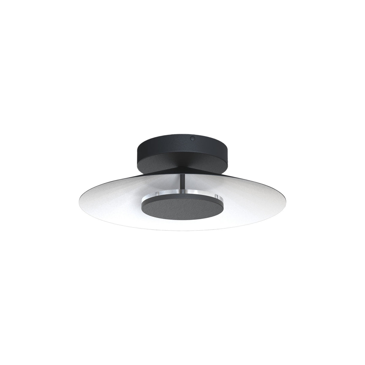Orion LED Semi-Flush Ceiling Light 20W 3000K – White/Black