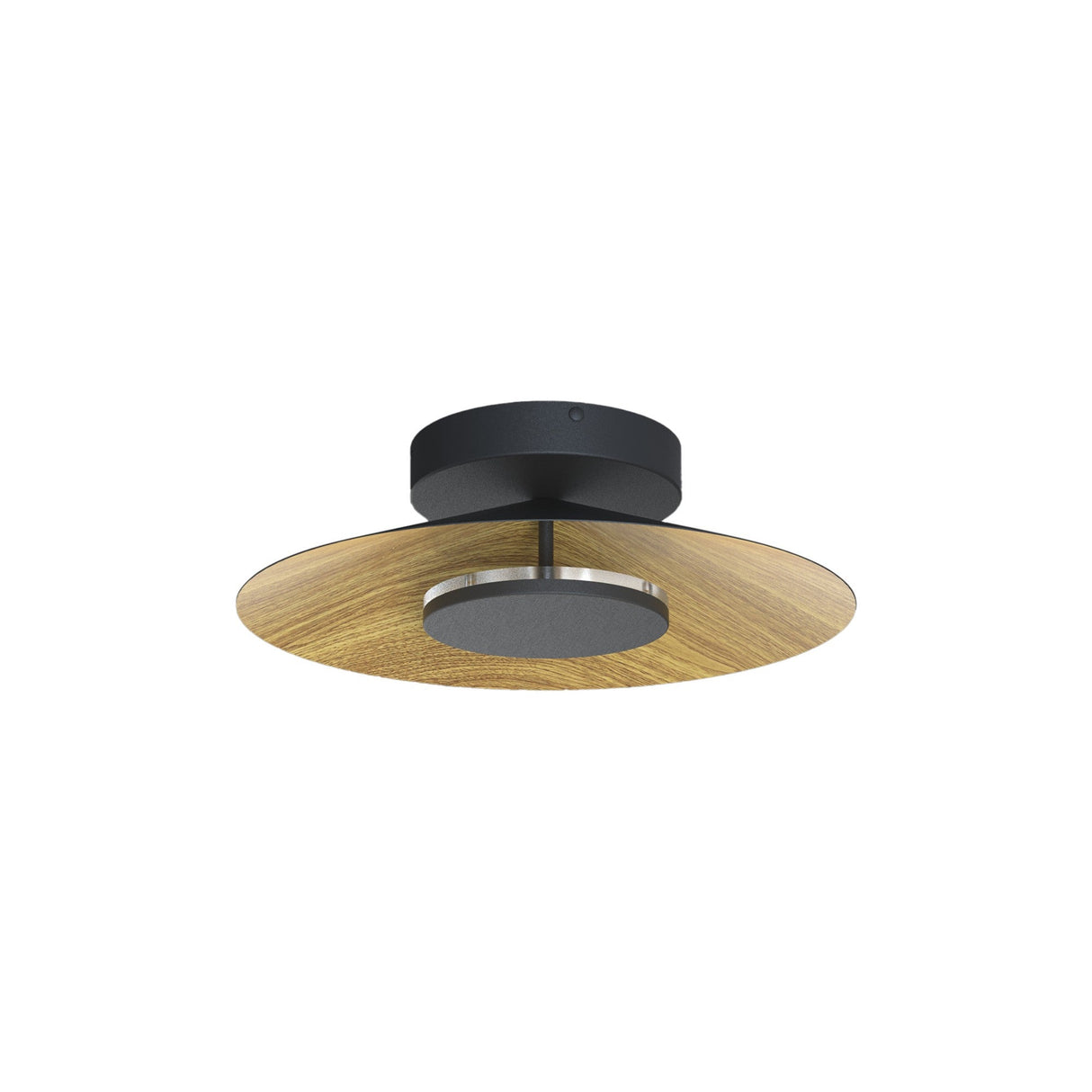 Orion LED Semi-Flush Ceiling Light 20W 3000K – Brown/Black