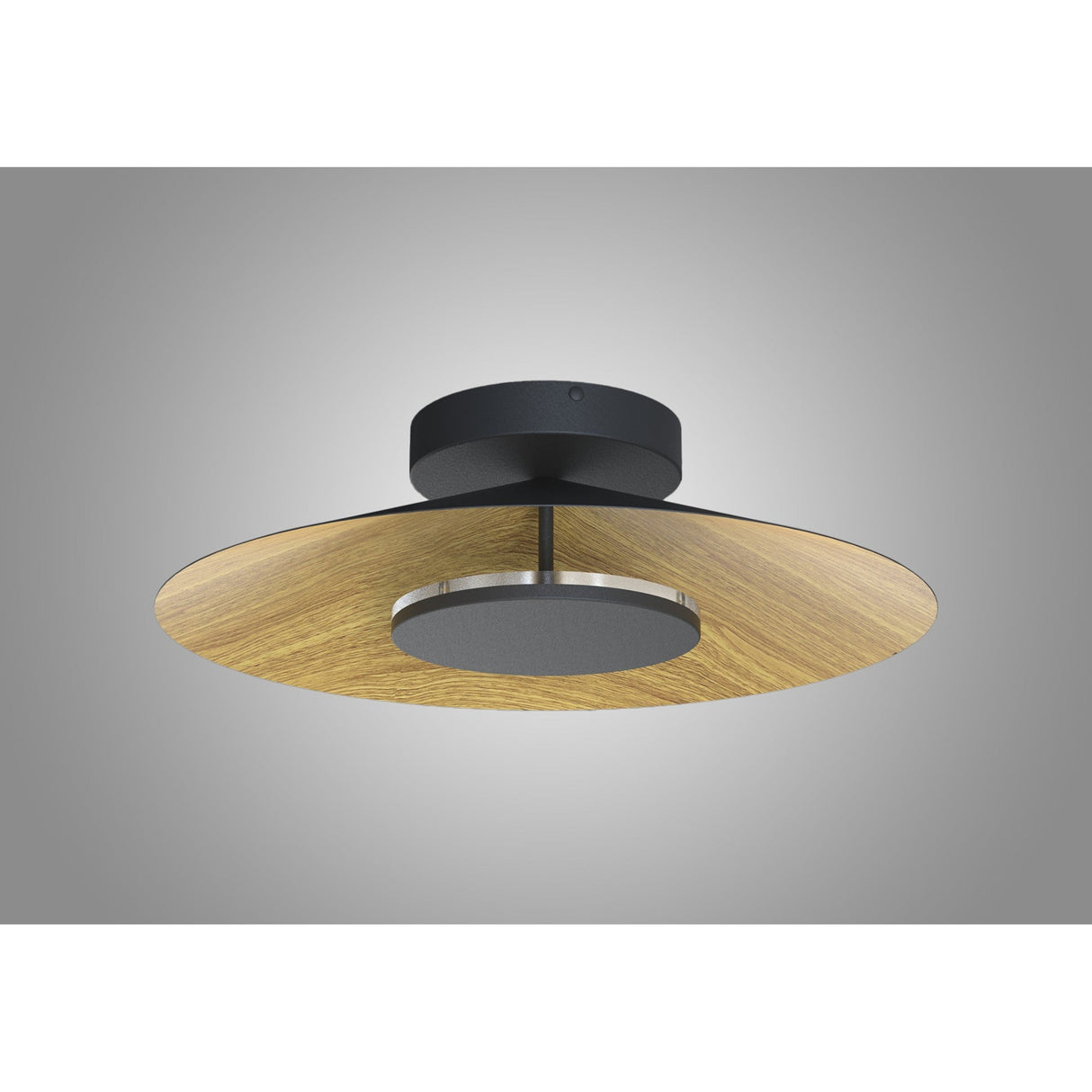 Orion LED Semi-Flush Ceiling Light 24W 3000K – Brown/Black