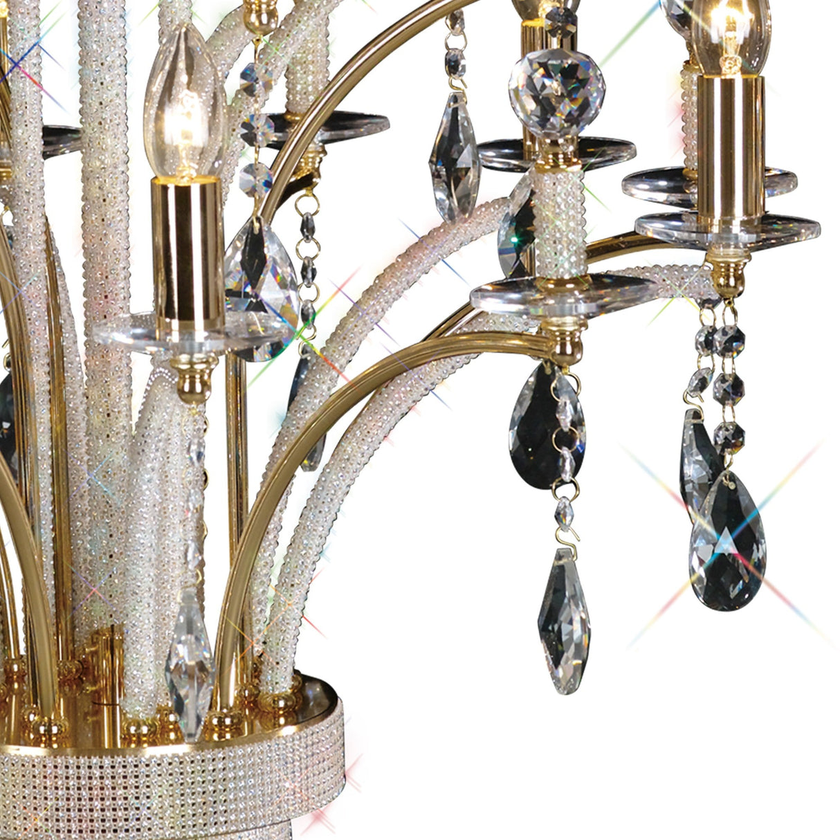 Orlando 12 Light Crystal Chandelier - French Gold