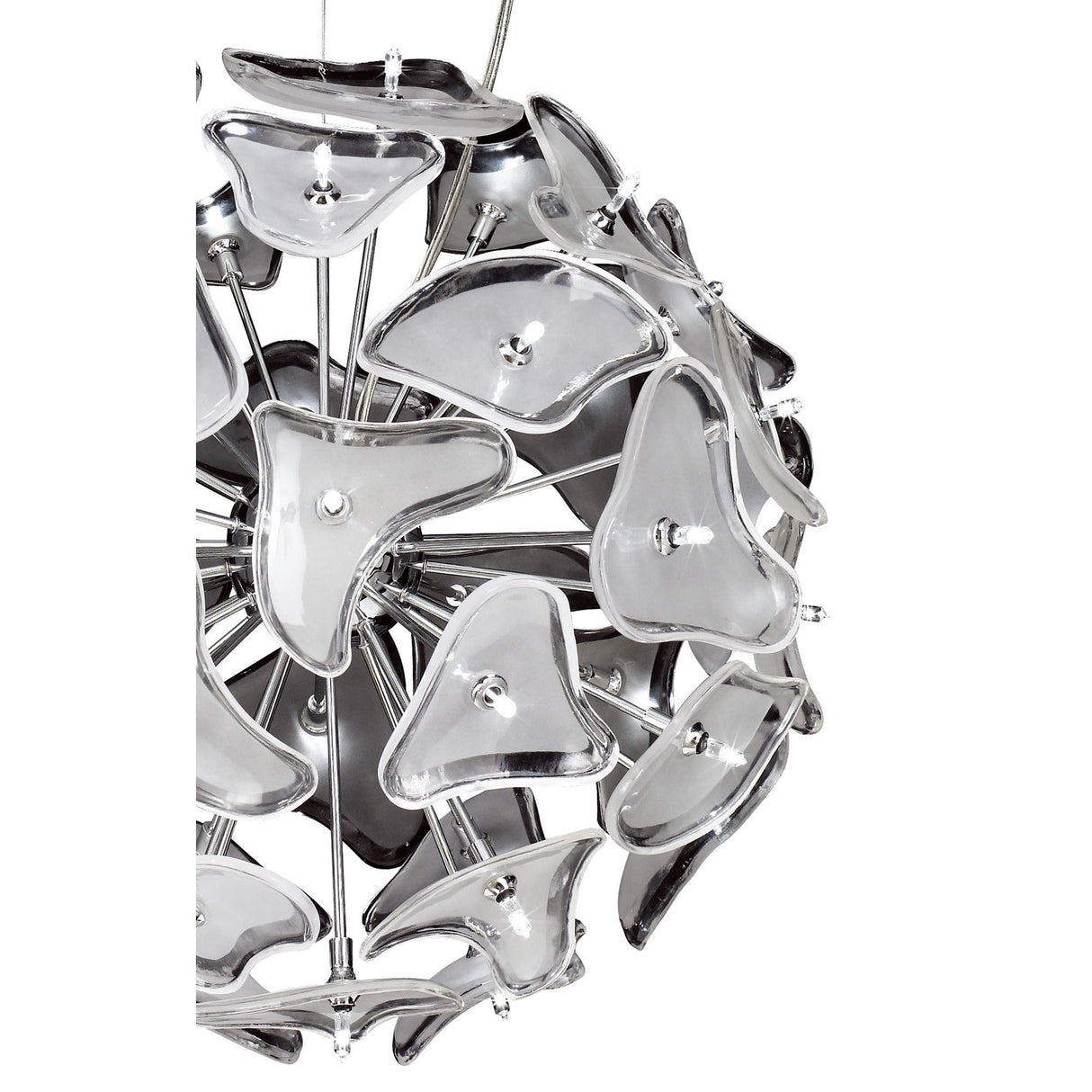 Otto 41 Light Glass Pendant Light – Chrome