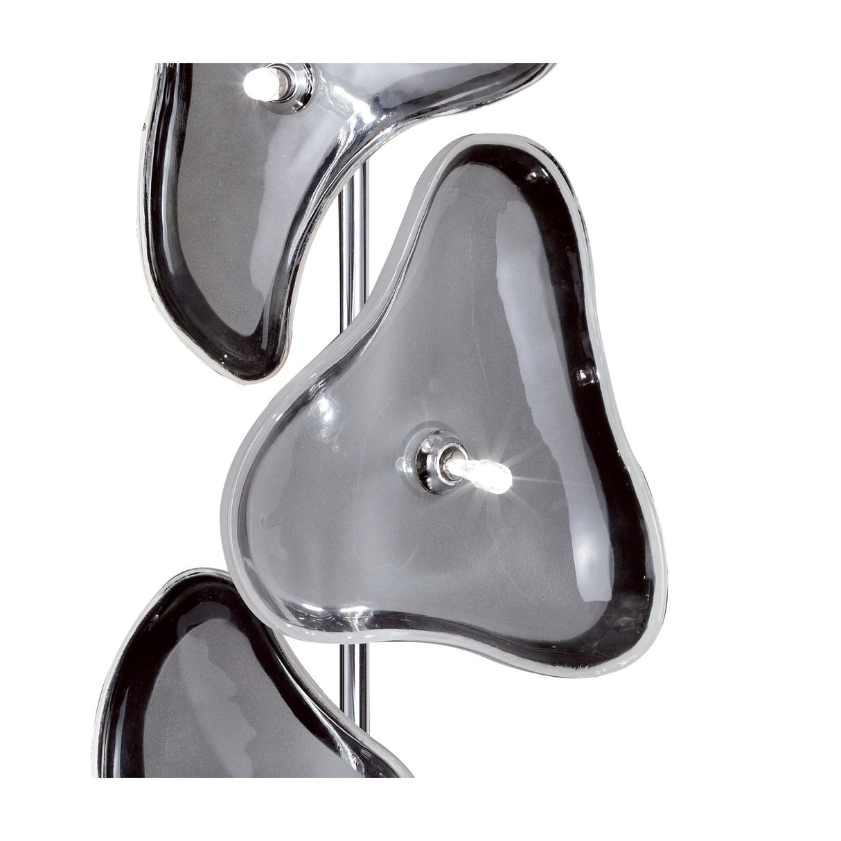 Otto 3 Light Frosted Glass Table Lamp - Polished Chrome