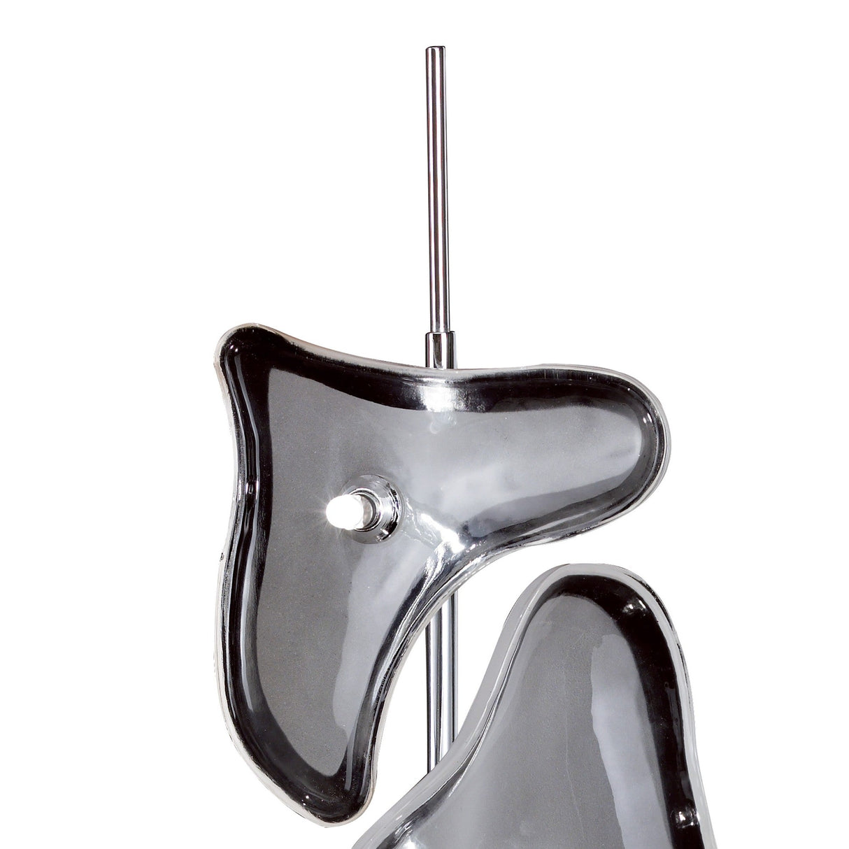 Otto 3 Light Frosted Glass Table Lamp - Polished Chrome