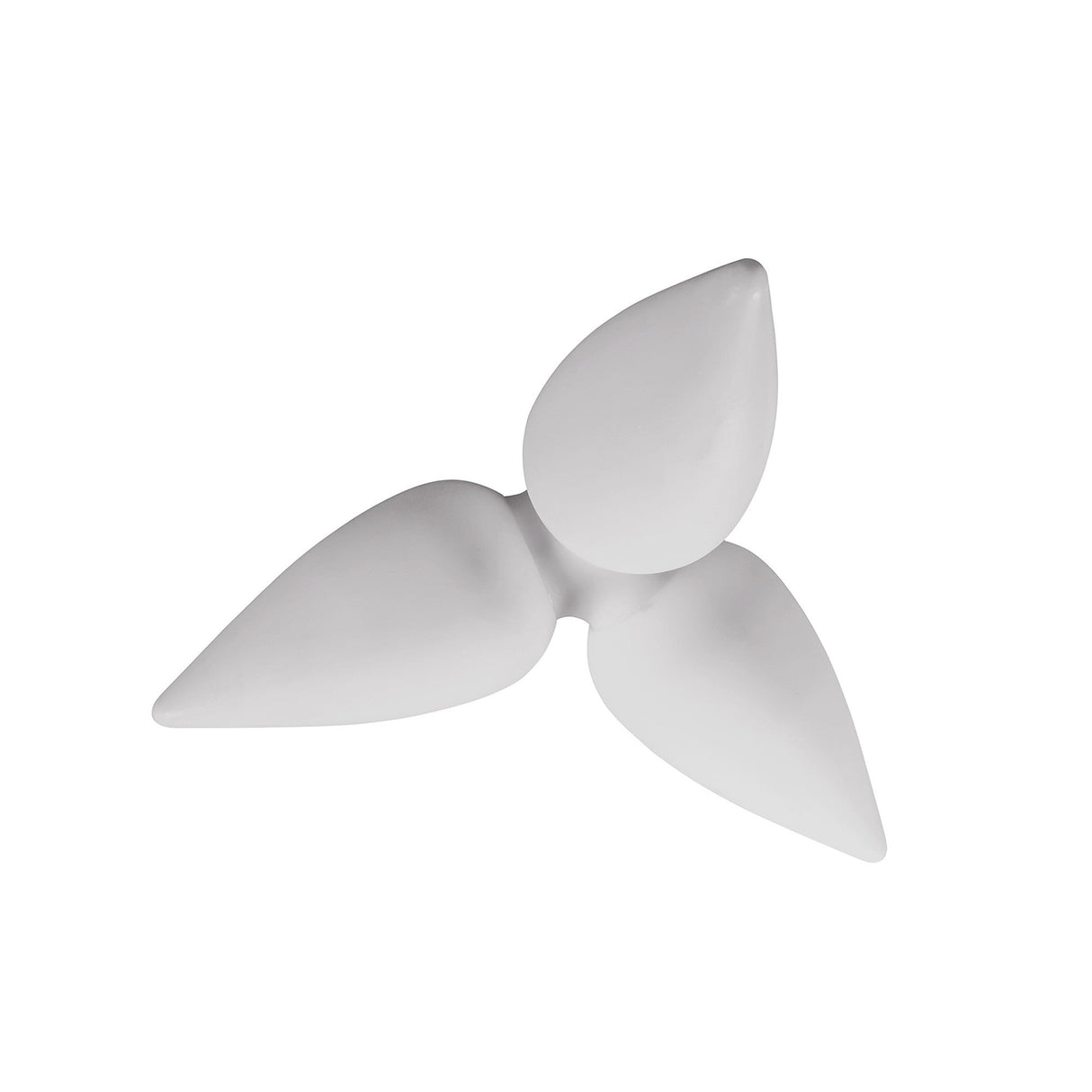 Palma 3 Light Outdoor Semi-Flush Ceiling Light – White