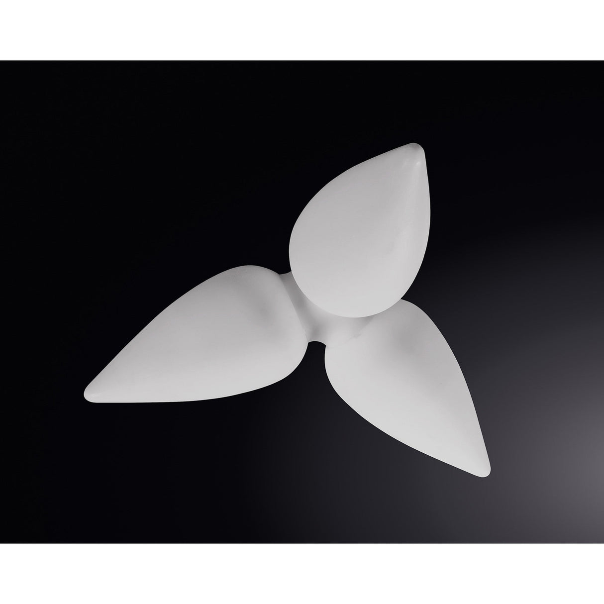 Palma 3 Light Outdoor Semi-Flush Ceiling Light – White