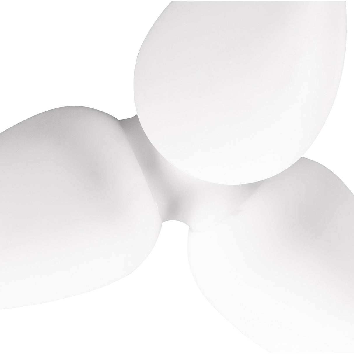 Palma 3 Light Outdoor Semi-Flush Ceiling Light – White
