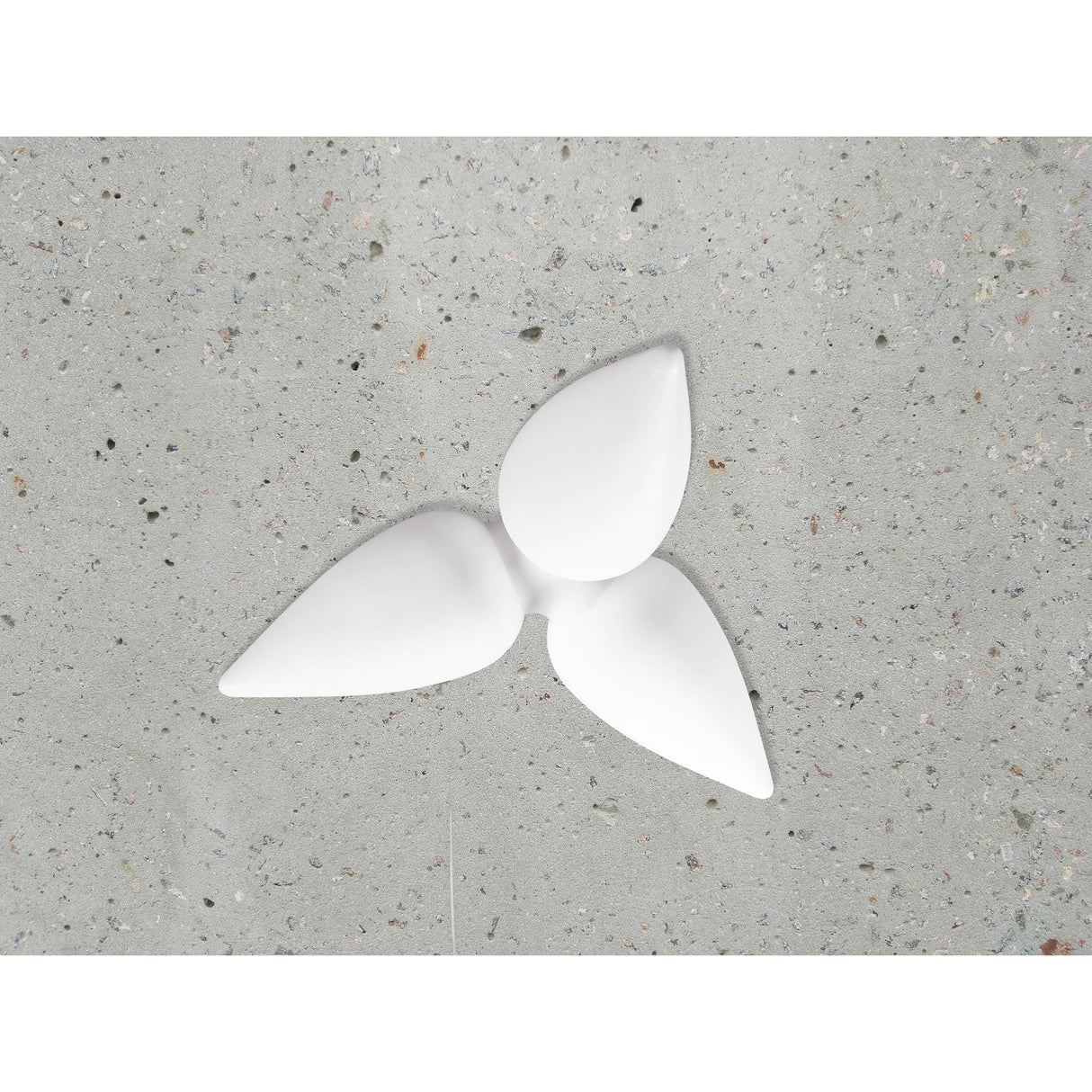 Palma 3 Light Outdoor Semi-Flush Ceiling Light – White