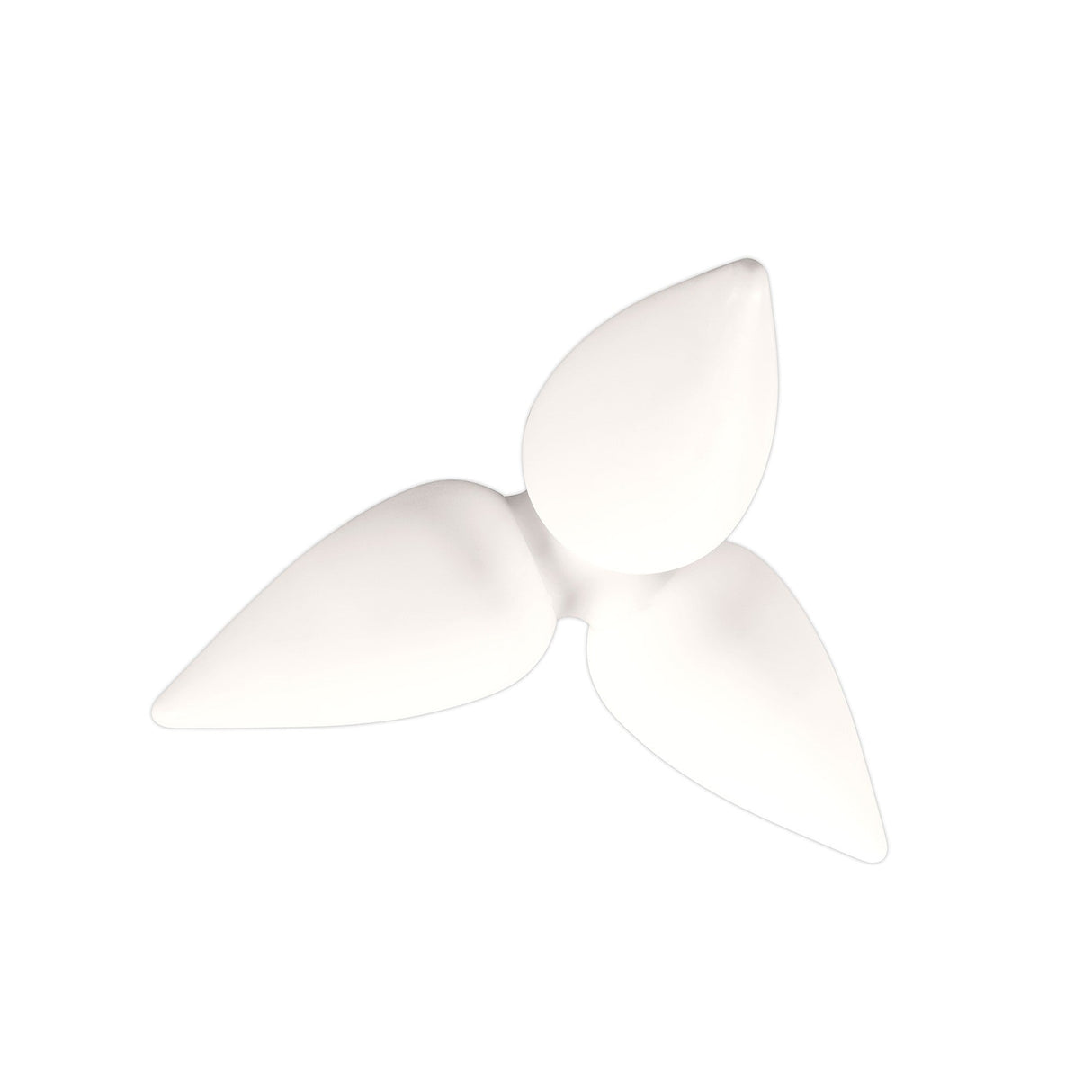 Palma 3 Light Outdoor Semi-Flush Ceiling Light – White