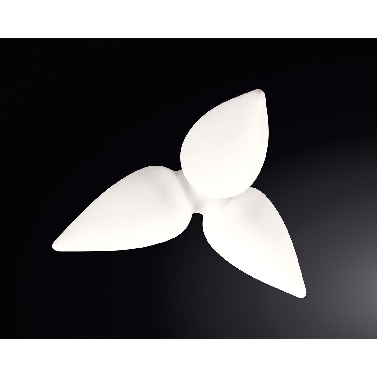 Palma 3 Light Outdoor Semi-Flush Ceiling Light – White