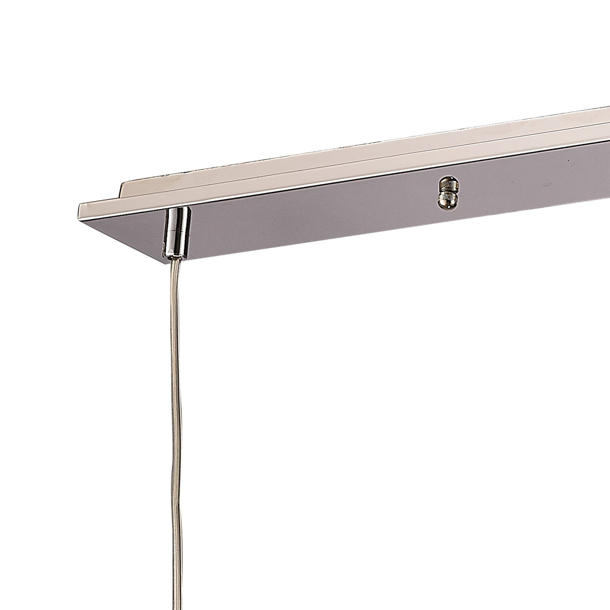 Pandora 3 Light Glass Bar Pendant Light - Polished Chrome