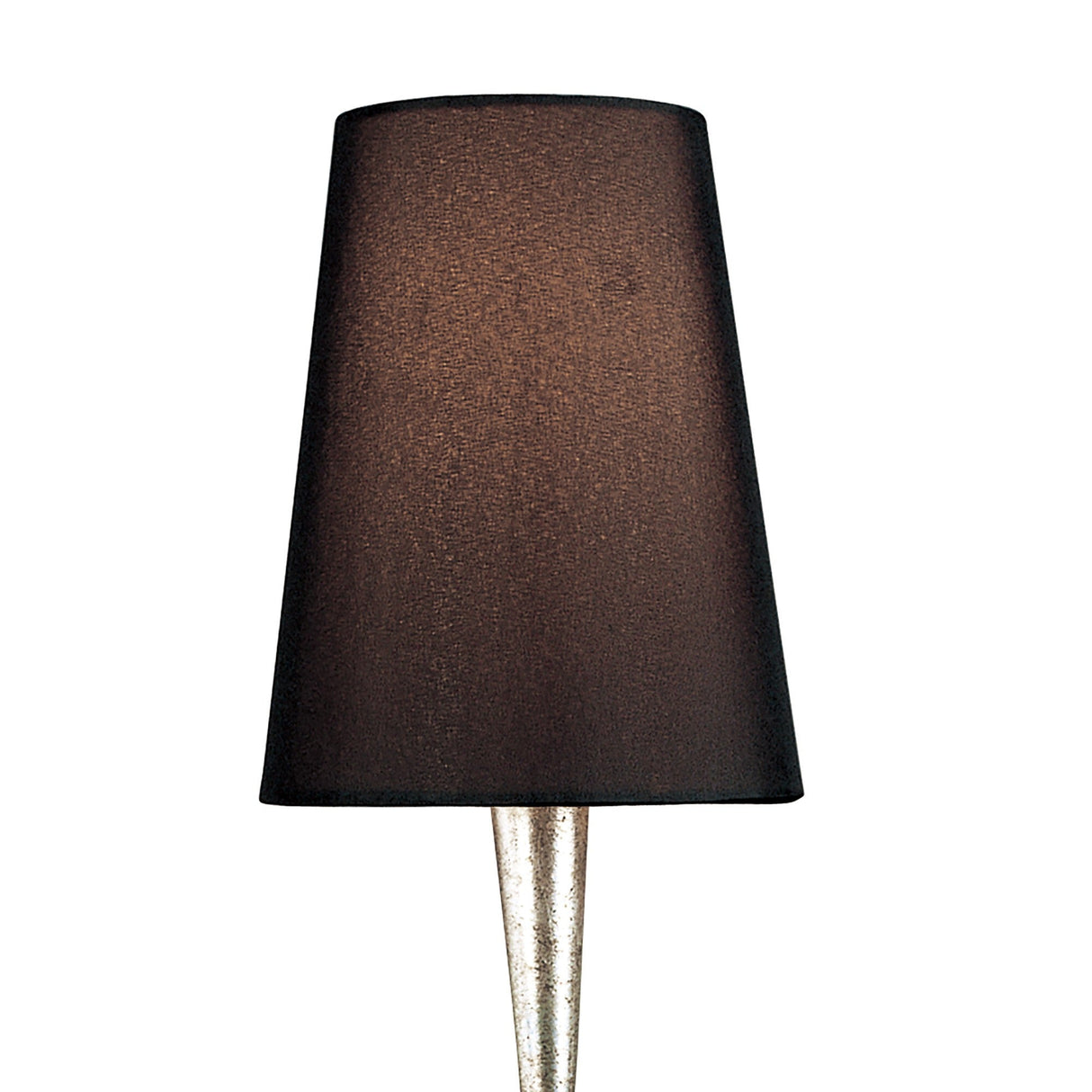 Paola 1 Light Table Lamp - Silver With Black Shade