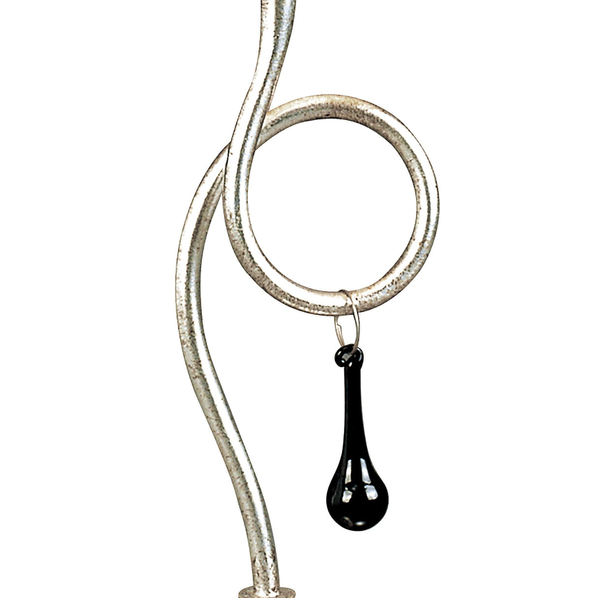 Paola 1 Light Table Lamp - Silver With Black Shade