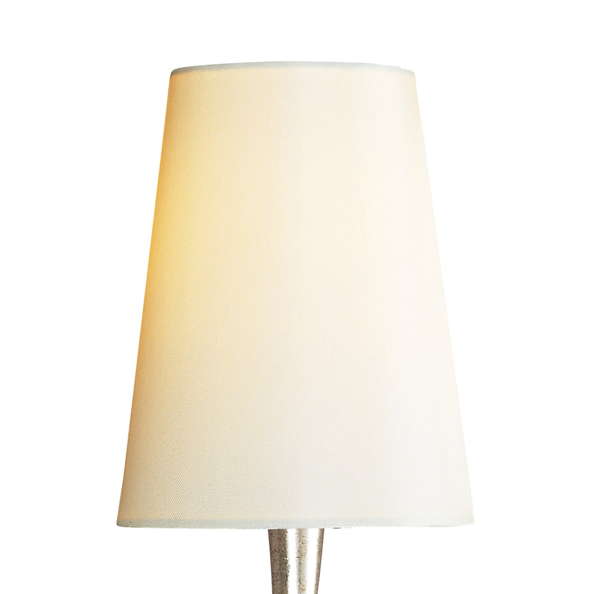 Paola 1 Light Wall Light - Silver With Cream Shade