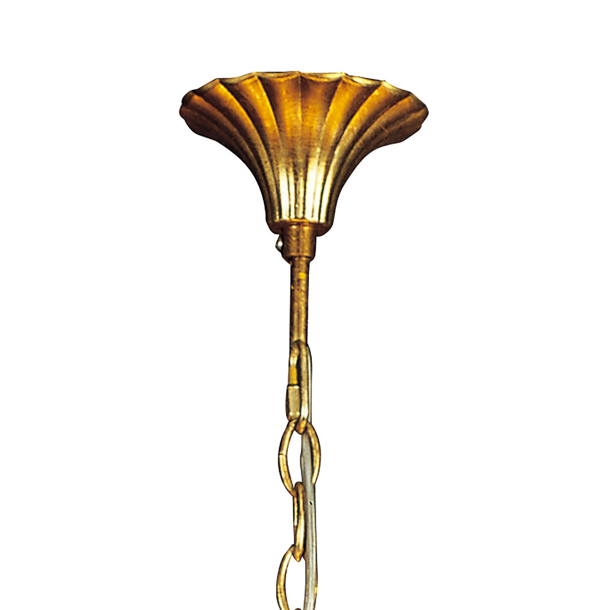 Paola 55cm 3 Light Chandelier - Gold With Black Shades