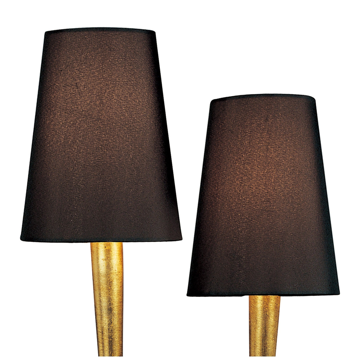 Paola 2 Light Table Lamp - Gold Painted With Black Shades