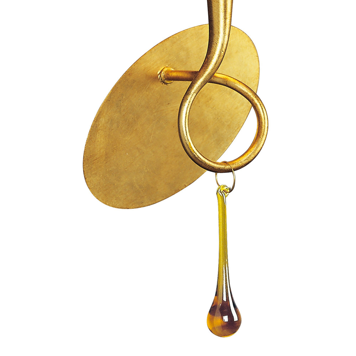 Paola 1 Light Wall Light - Gold With Black Shade