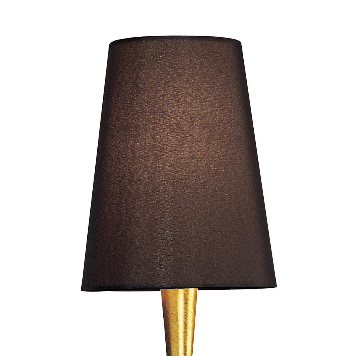 Paola 1 Light Wall Light - Gold With Black Shade