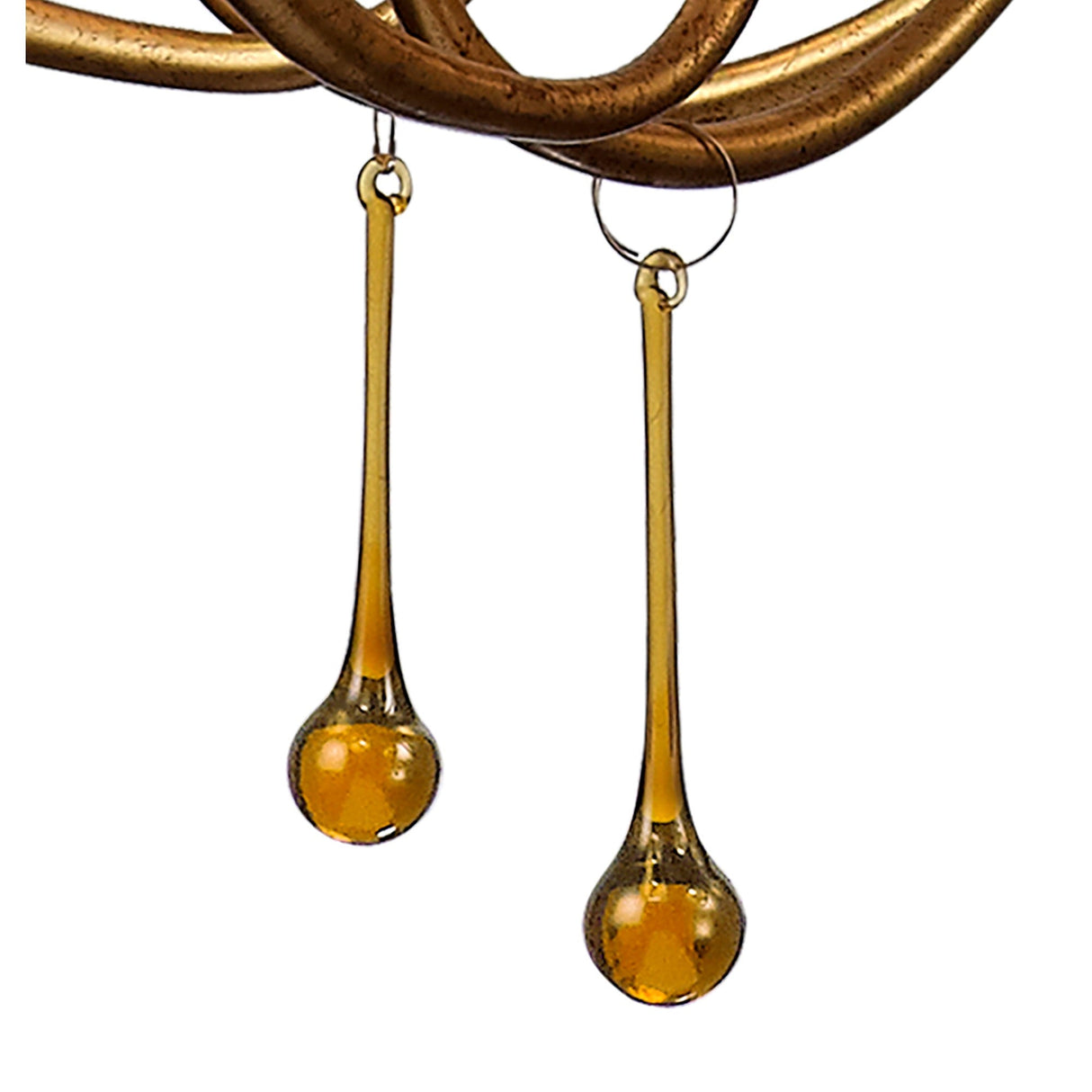 Paola 70cm Round 5 Light Chandelier - Gold With Cream Shades