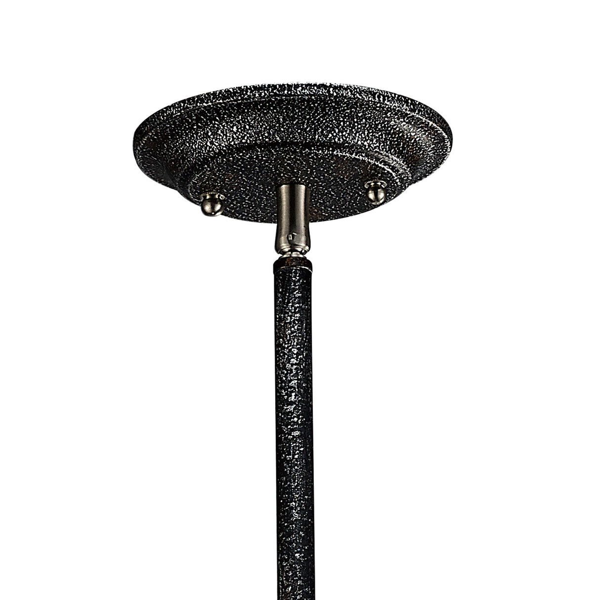 Parker 1 Light Pendant Light - Weathered Zinc & Brushed Nickel