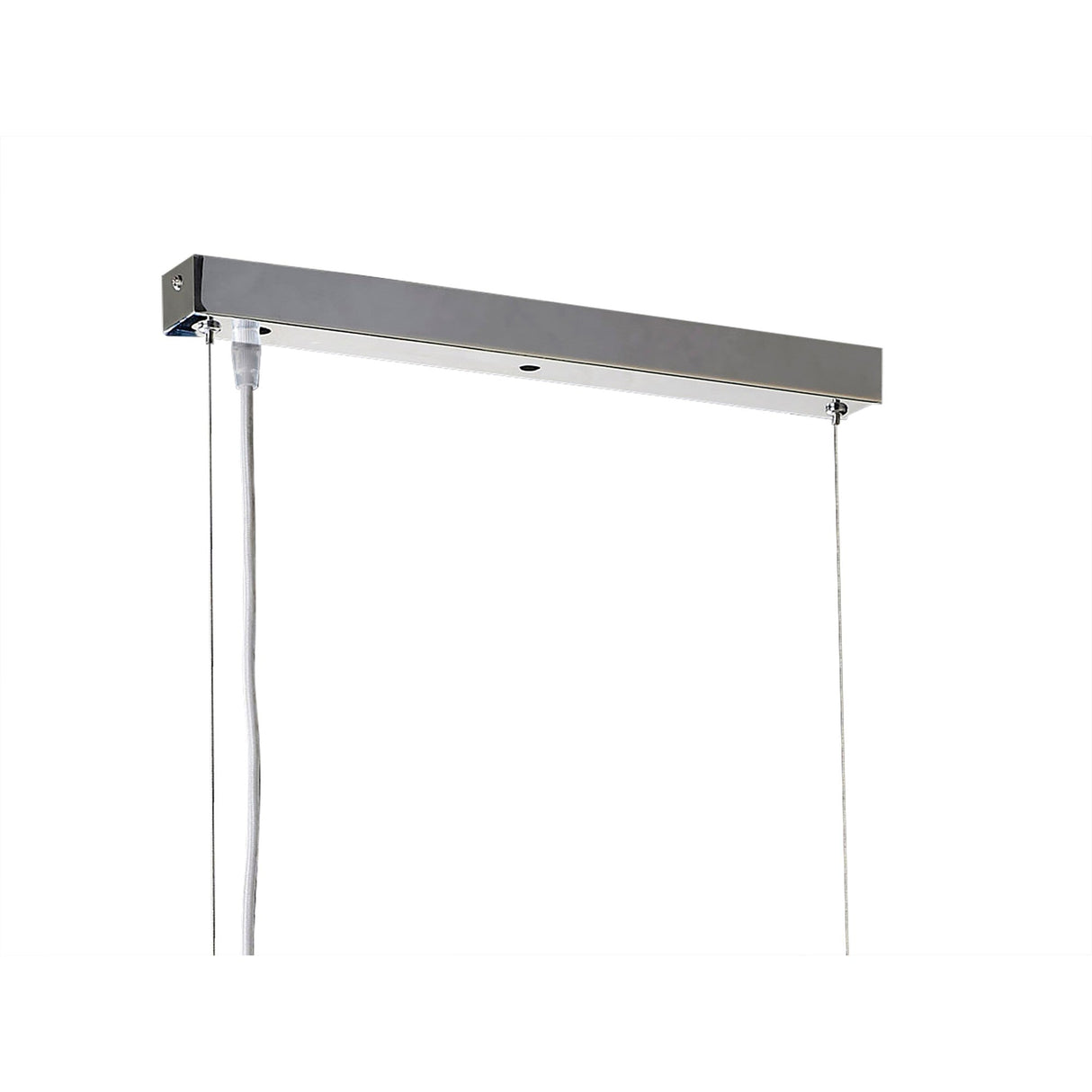 Pasion 6 Light Suspension Light - Gloss White & Polished Chrome