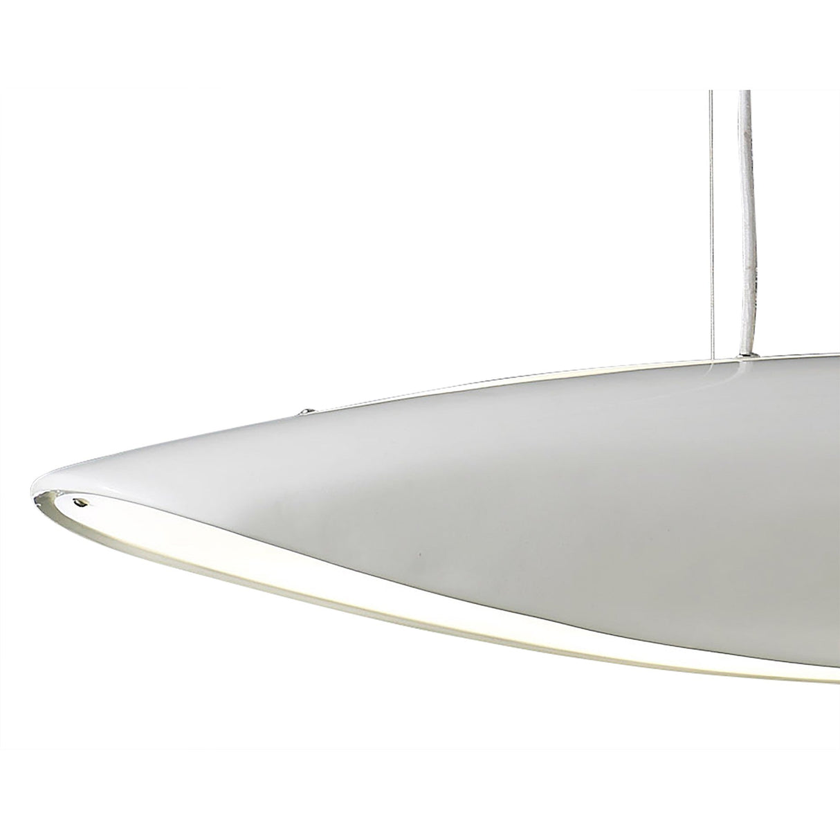 Pasion 6 Light Suspension Light - Gloss White & Polished Chrome