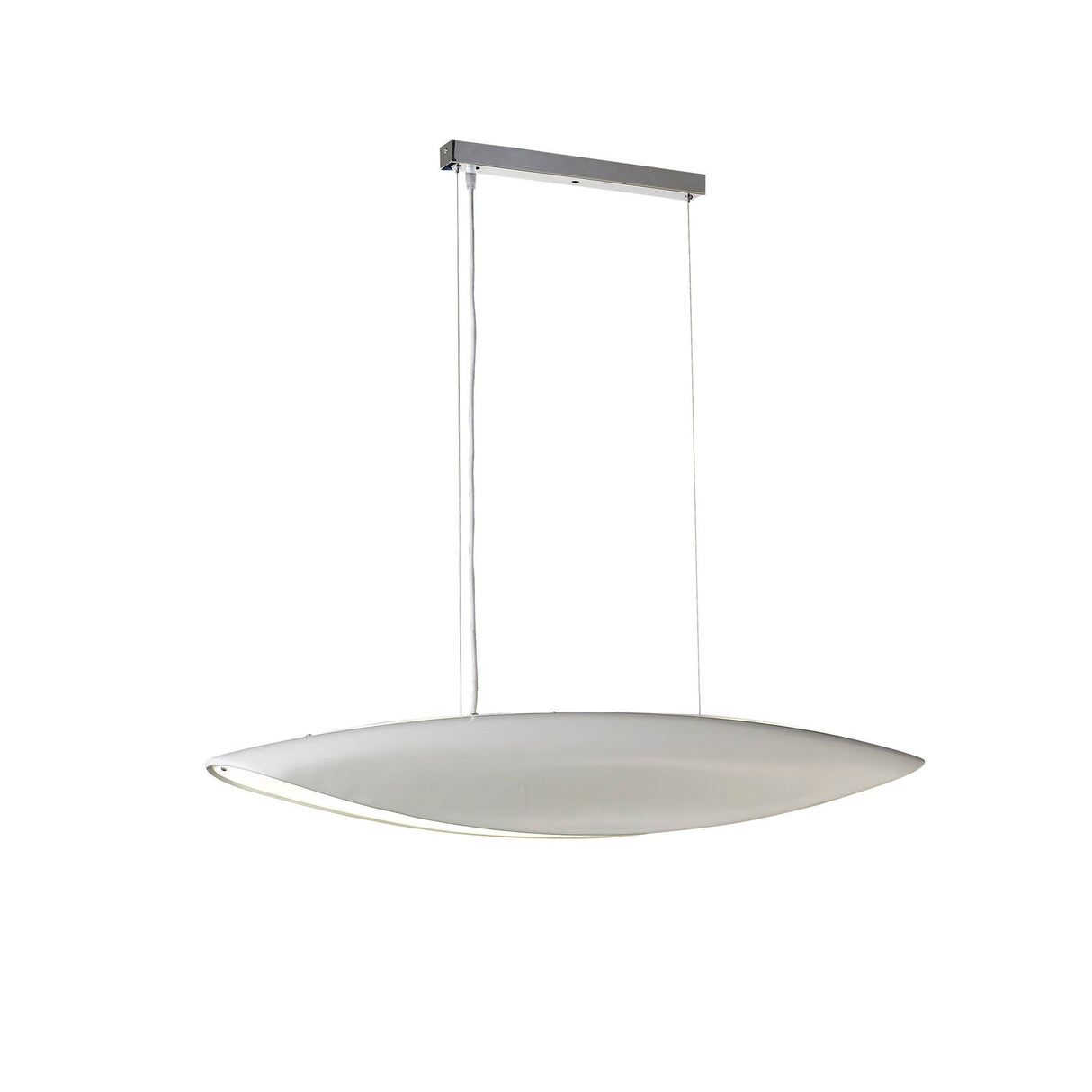 Pasion 6 Light Suspension Light - Gloss White & Polished Chrome