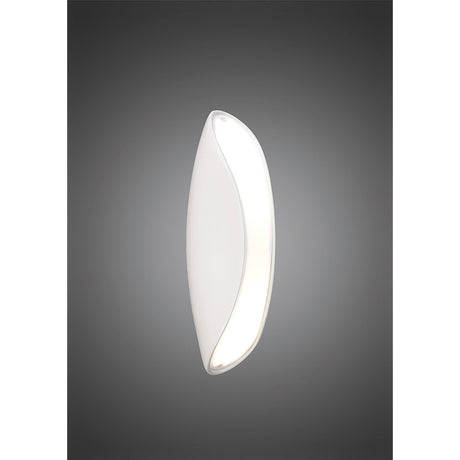 Pasion 2 Light Wall Light - Gloss White & Polished Chrome