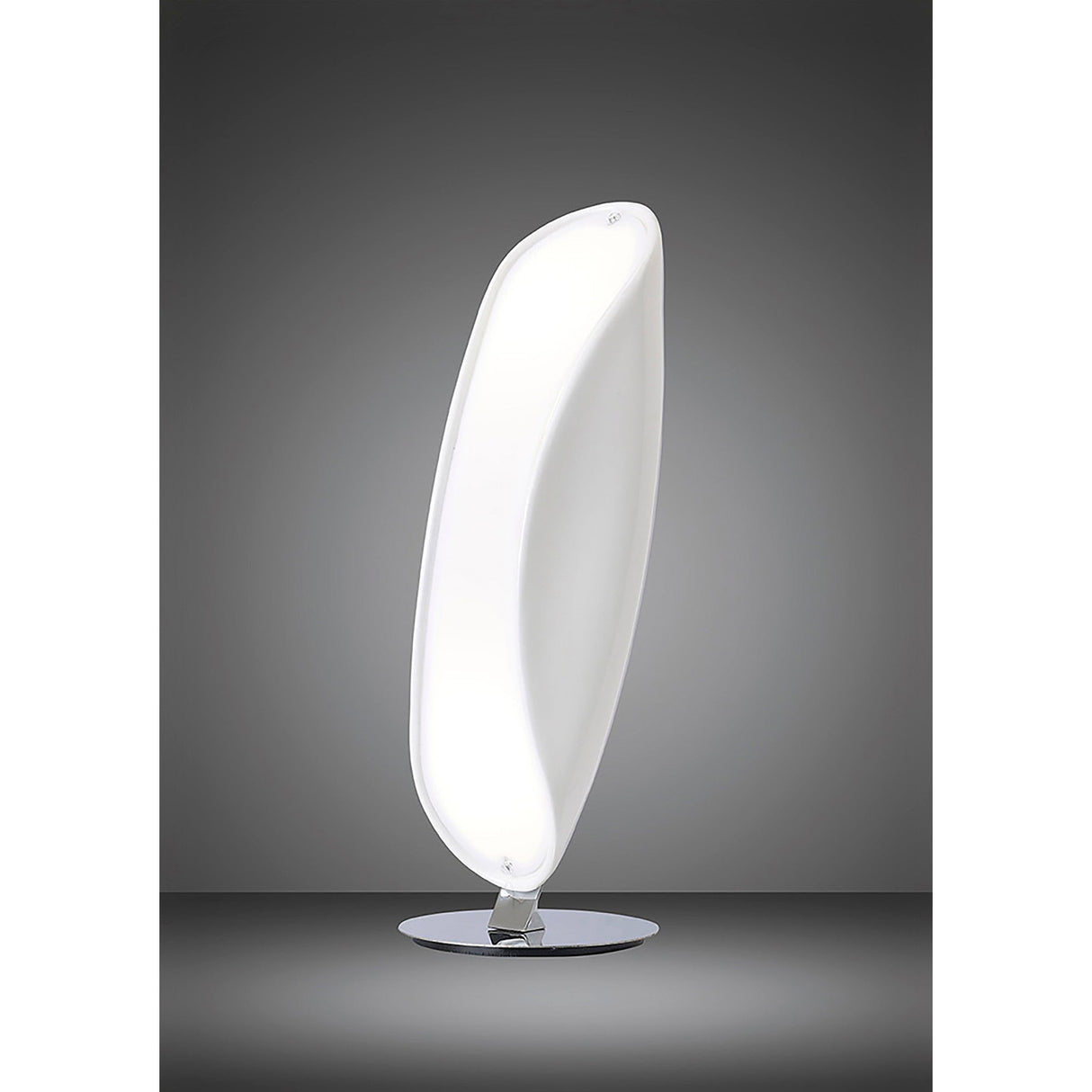 Pasion 2 Light Table Lamp - Gloss White/Polished Chrome