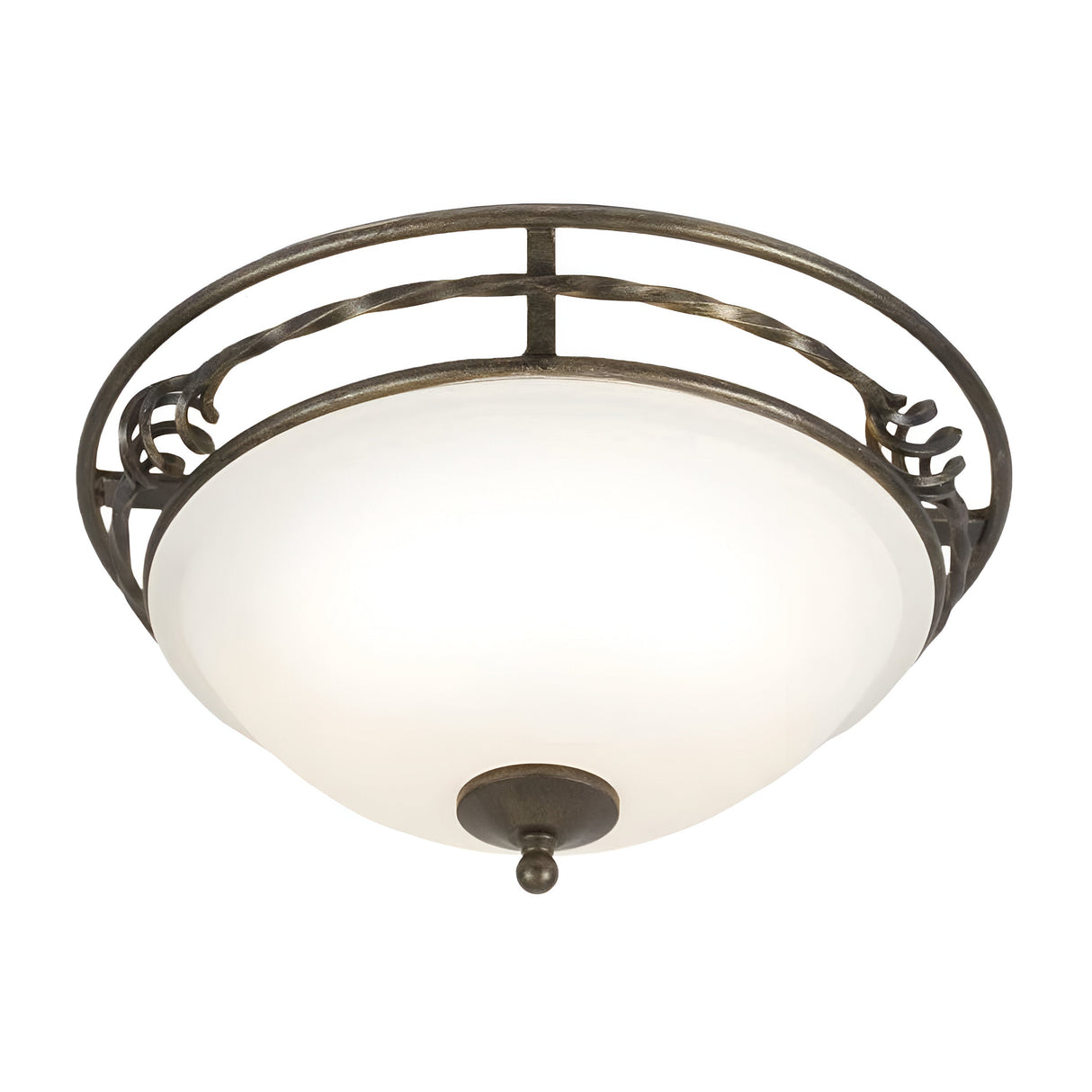 Pembroke 2 Light Flush Light Style A - Black/Gold