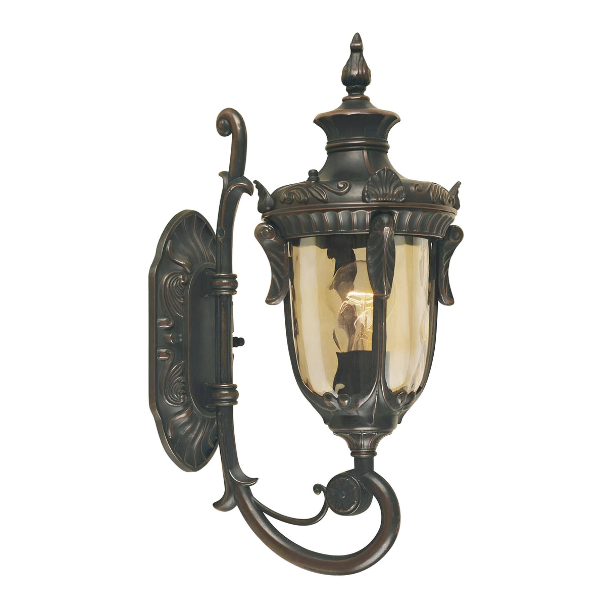 Philadelphia 1 Light Small Wall Lantern - Old Bronze