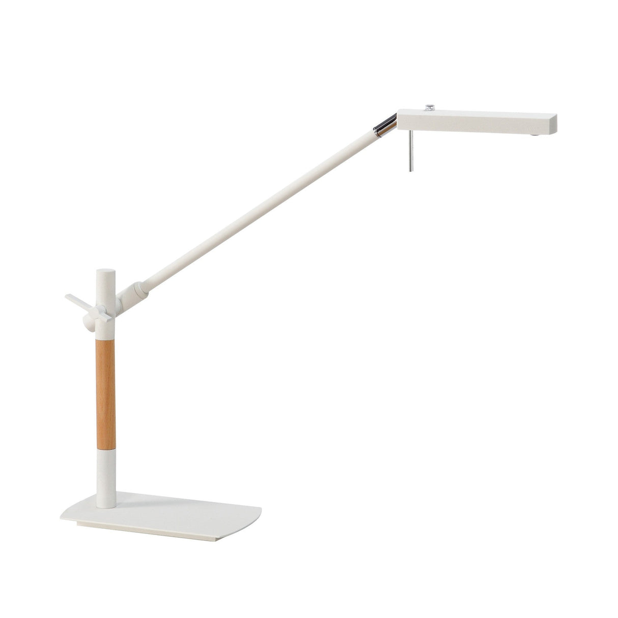 Phuket Touch Dimmer LED Table Lamp 7W 3000K - Matt White/Chrome