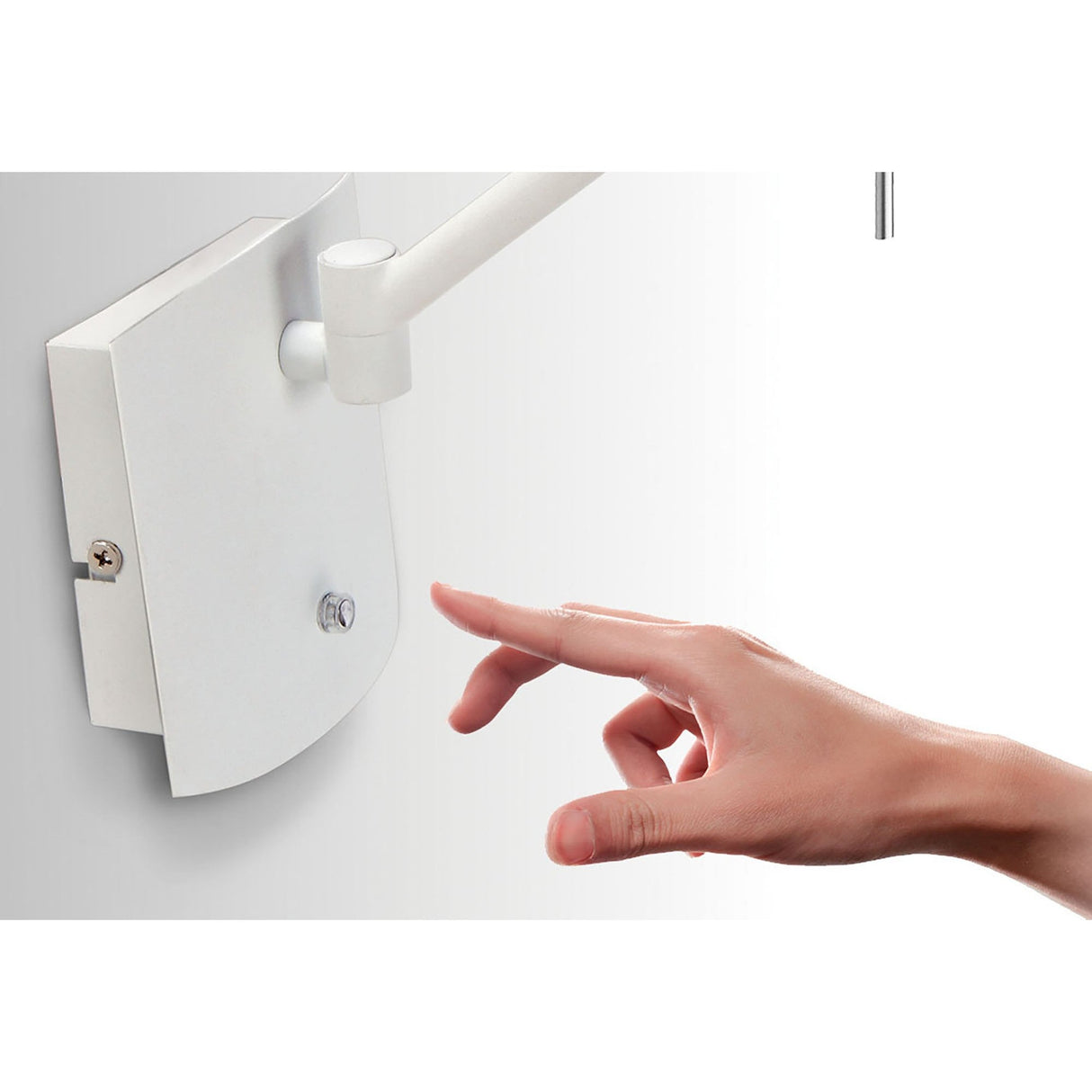 Phuket LED Wall Light 7W 3000K With Touch Dimmer - White/Chrome